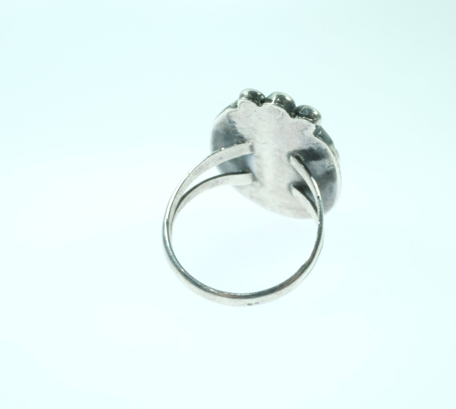 Sterling Silver Rings in Amber, Amethyst & Green Turquoise (3 items) - 3