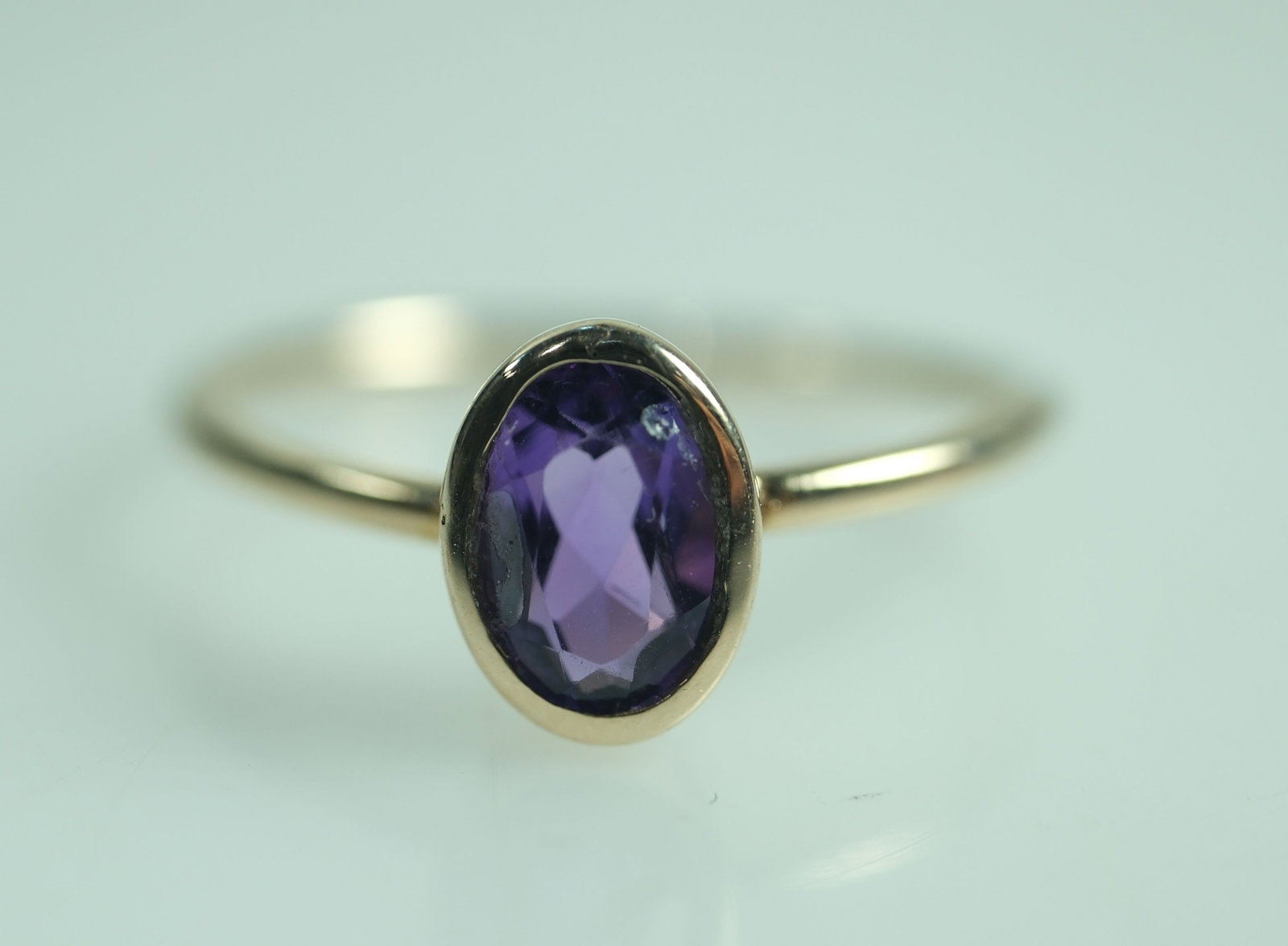 Amethyst set in a 9ct Yellow Gold Ring (1 of 3)