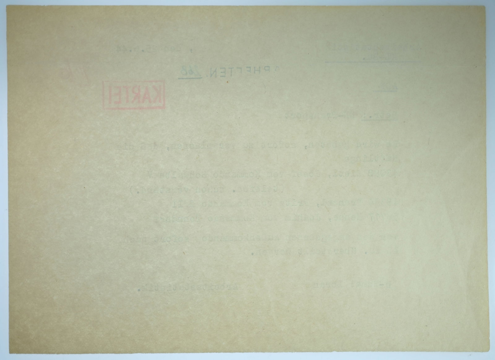 Germany 1944 NN -Transport Order for Prisoners Josef Dietl, Fritz Frenzel & Joachim Henne, EF - 2