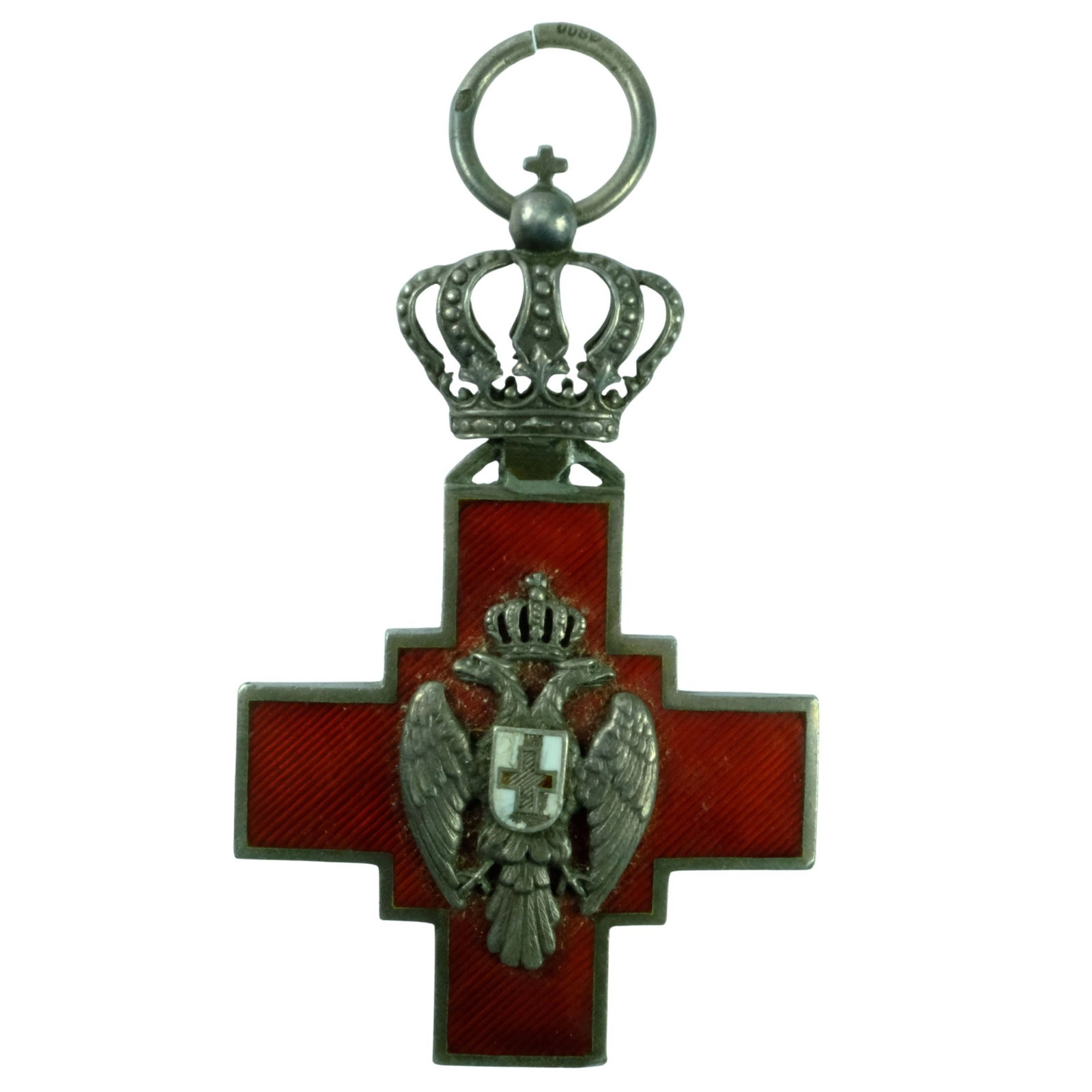 Serbia Order of the Red Cross Silver Medal issued post 1882 (1 of 2)