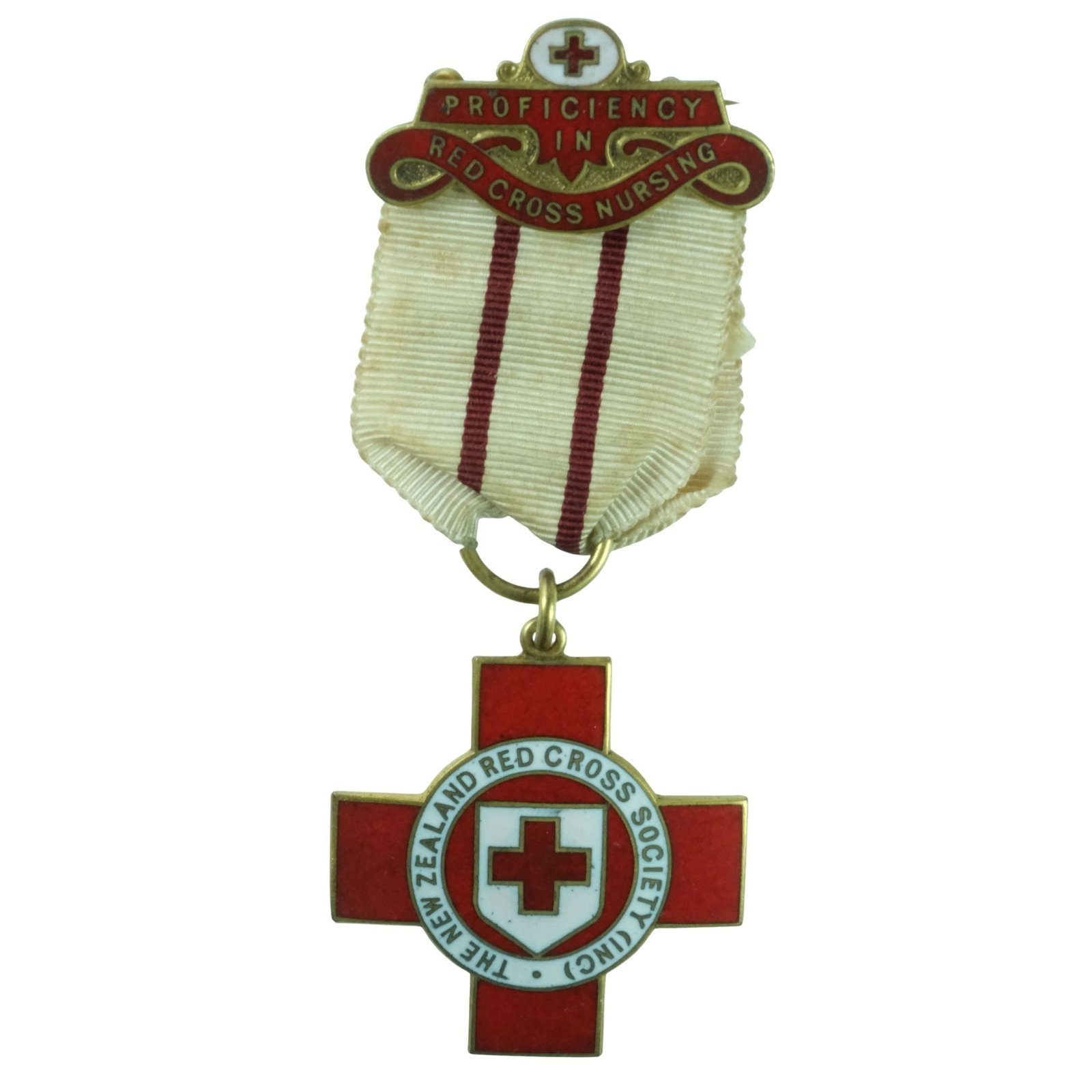 New Zealand -WWI1 Red Cross Society (Inc) Medal with Proficiency Bar for Nursing (1 of 2)