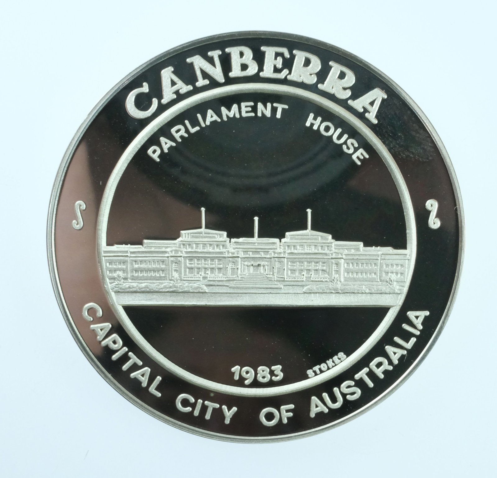 Australia Canberra 1983 Proof 'Tourist' Dollar in Sterling (925) Silver, FDC - 2