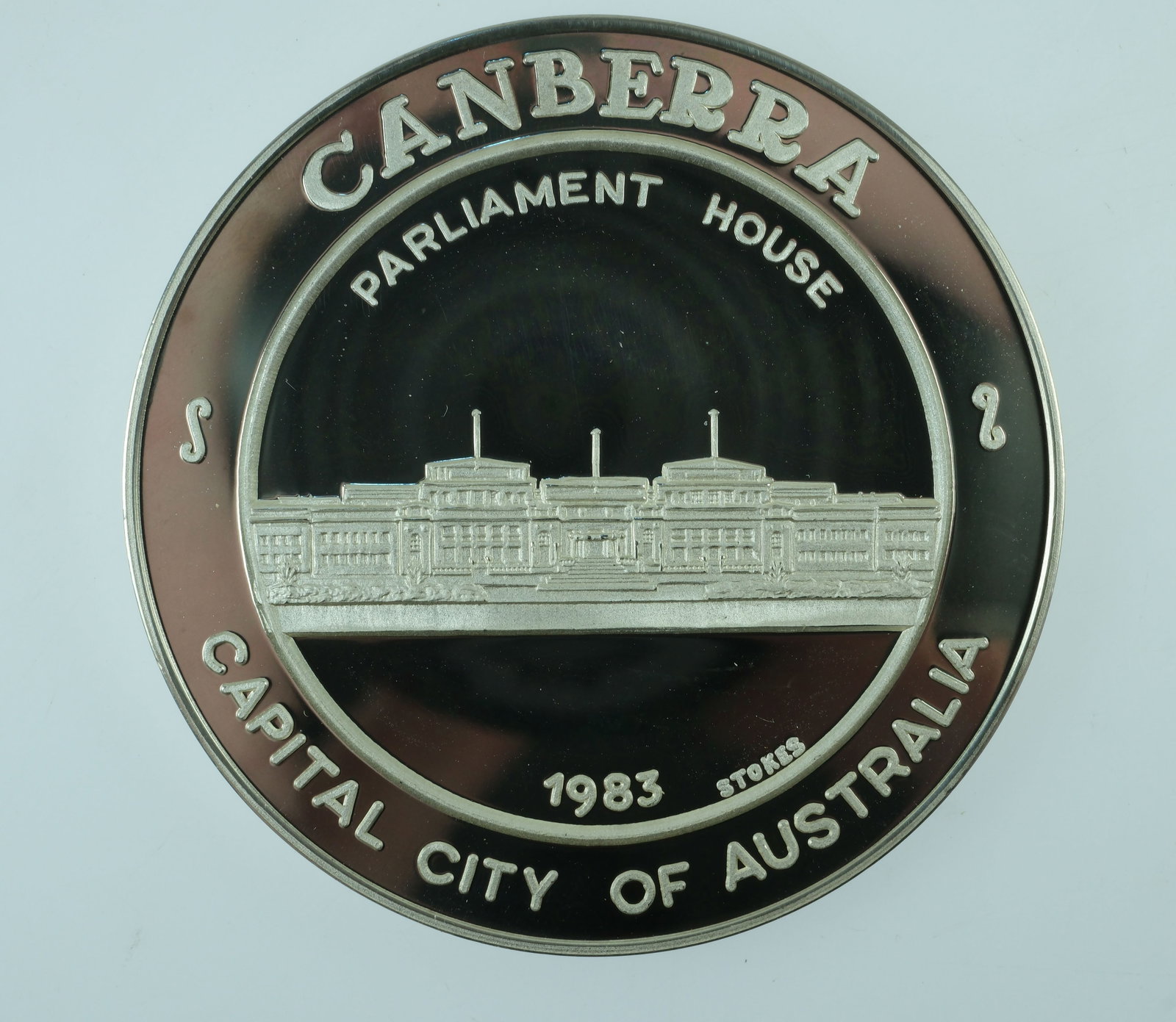 Australia Canberra 1983 Proof 'Tourist' Dollar in Sterling (925) Silver, FDC - 2