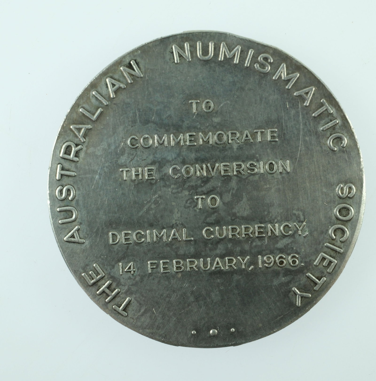 Australia 1966 'The Royal Australian Mint Society' Silver Medal, Uncirculated - 2