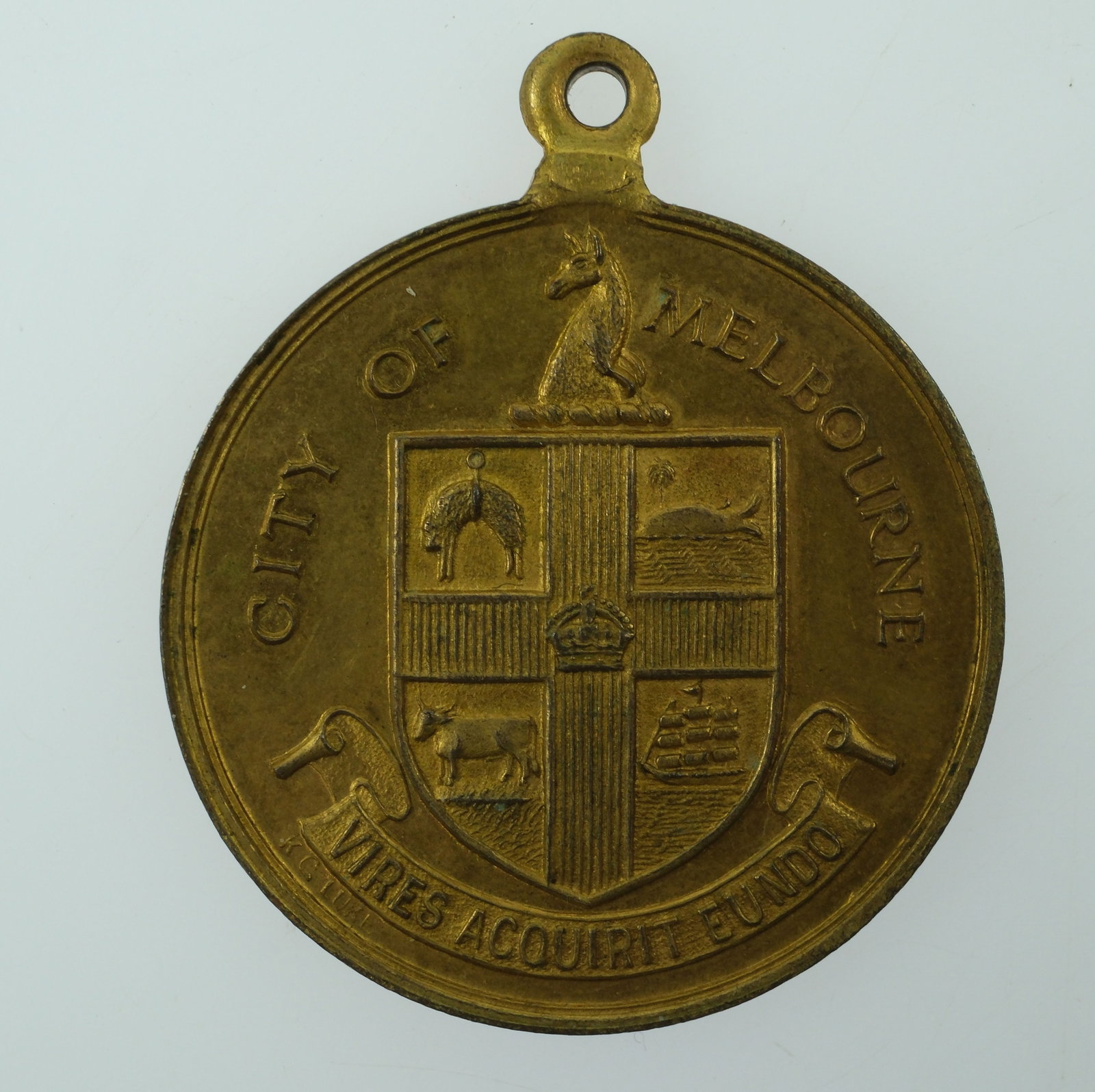 Australia 1950-1 Portsea 'Children's Holiday Camp' Gilded Bronze Medalet, Brilliant Uncirculated - 2