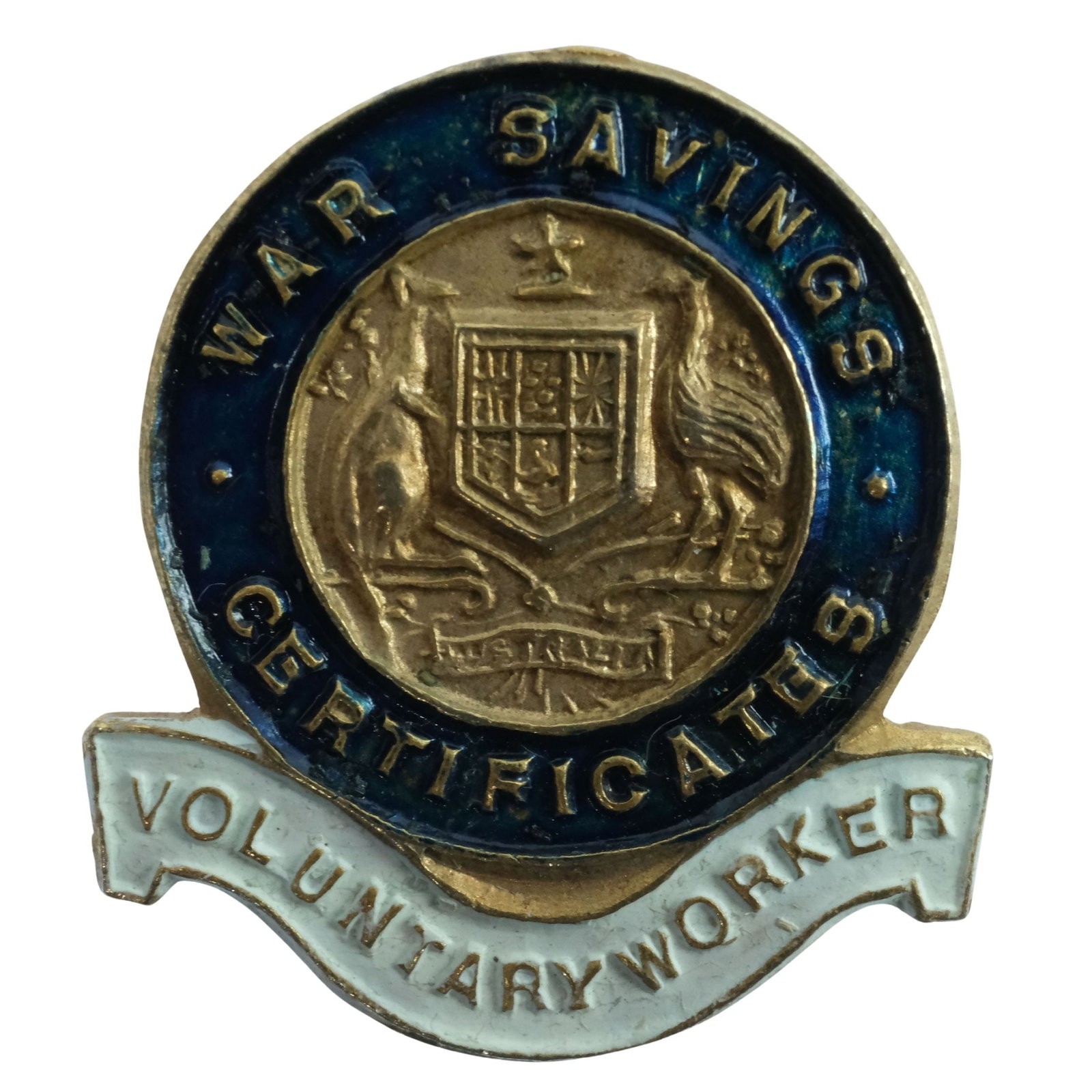 Australia - WWII War Savings Certificates Voluntary Worker Badge (1 of 2)