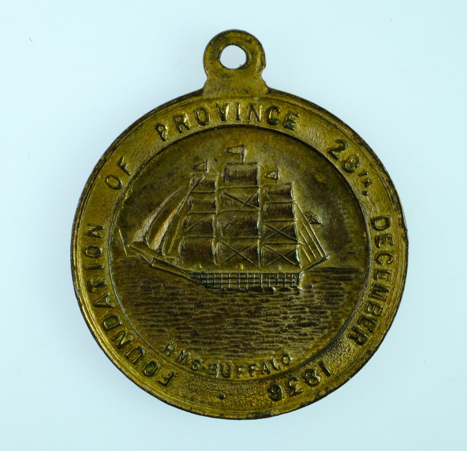 Australia 1936 'Centenary of South Australia' Gilt Bronze Medalet, about Uncirculated - 2