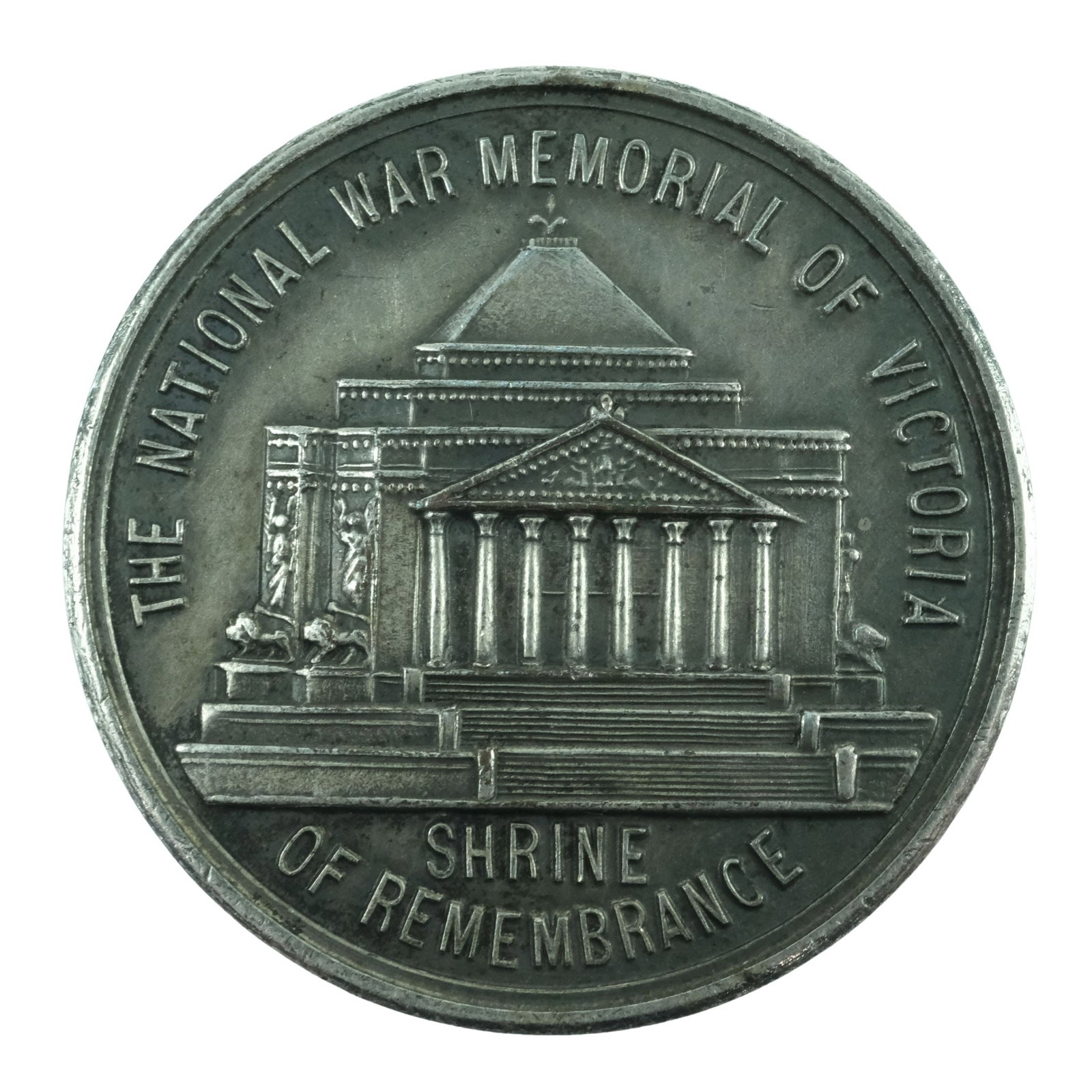 Australia 1934 Victoria 'Shrine of Remembrance' Silver Medal, Uncirculated: Carlisle# 1934/T4. Mintage 5125 Size Diameter 30mm Medium Collectables