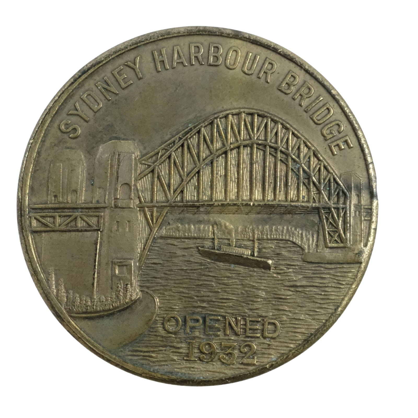 Australia 1932 'Opening of The Sydney Harbour Bridge' Bronze Medal, Choice Uncirculated: Carlisle# 1932/2. Issued by 'Marcus Clarke - The Big Store' Size Diameter 39mm Medium Collectables