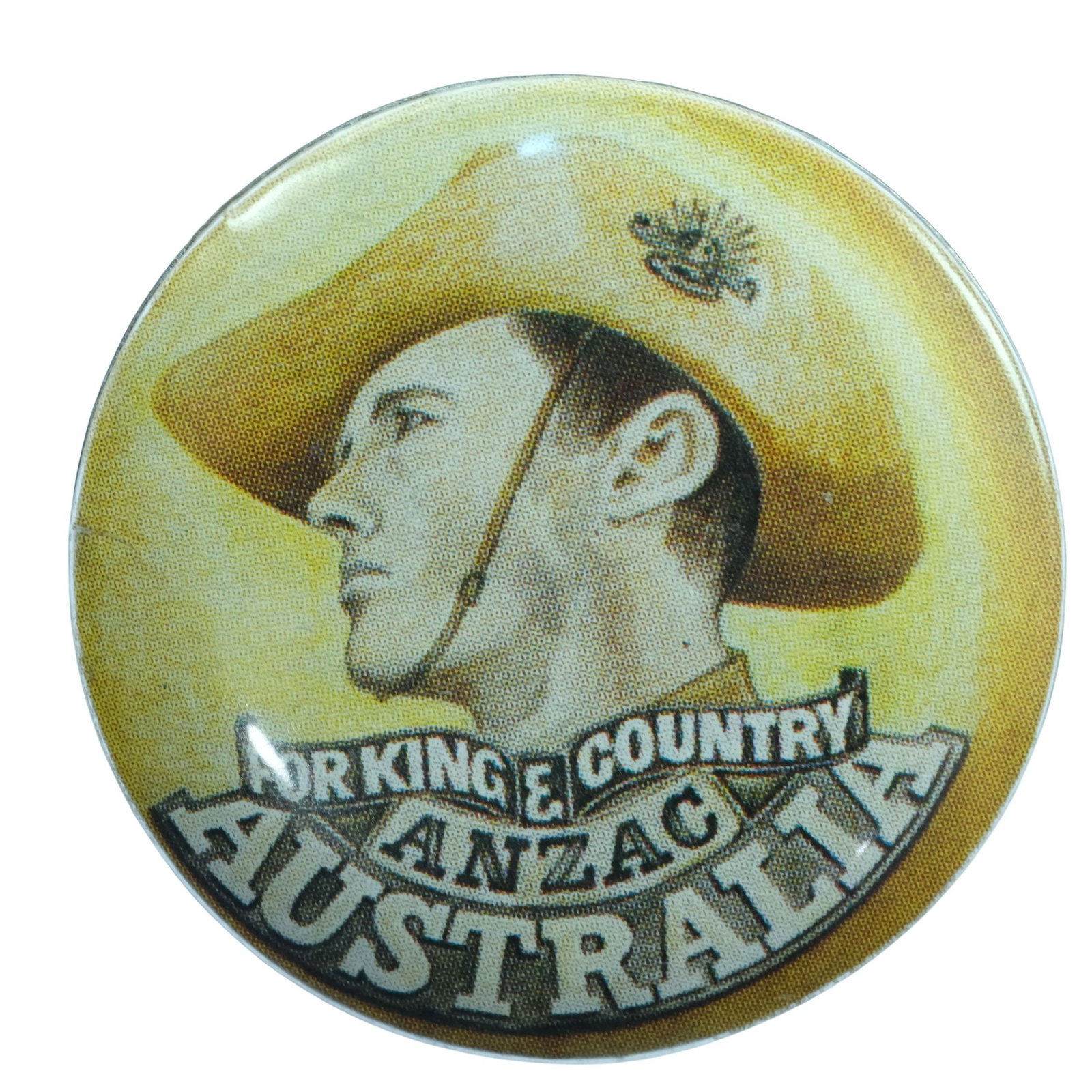 Australia - WWI 'ANZAC' Tin Badge (1 of 2)