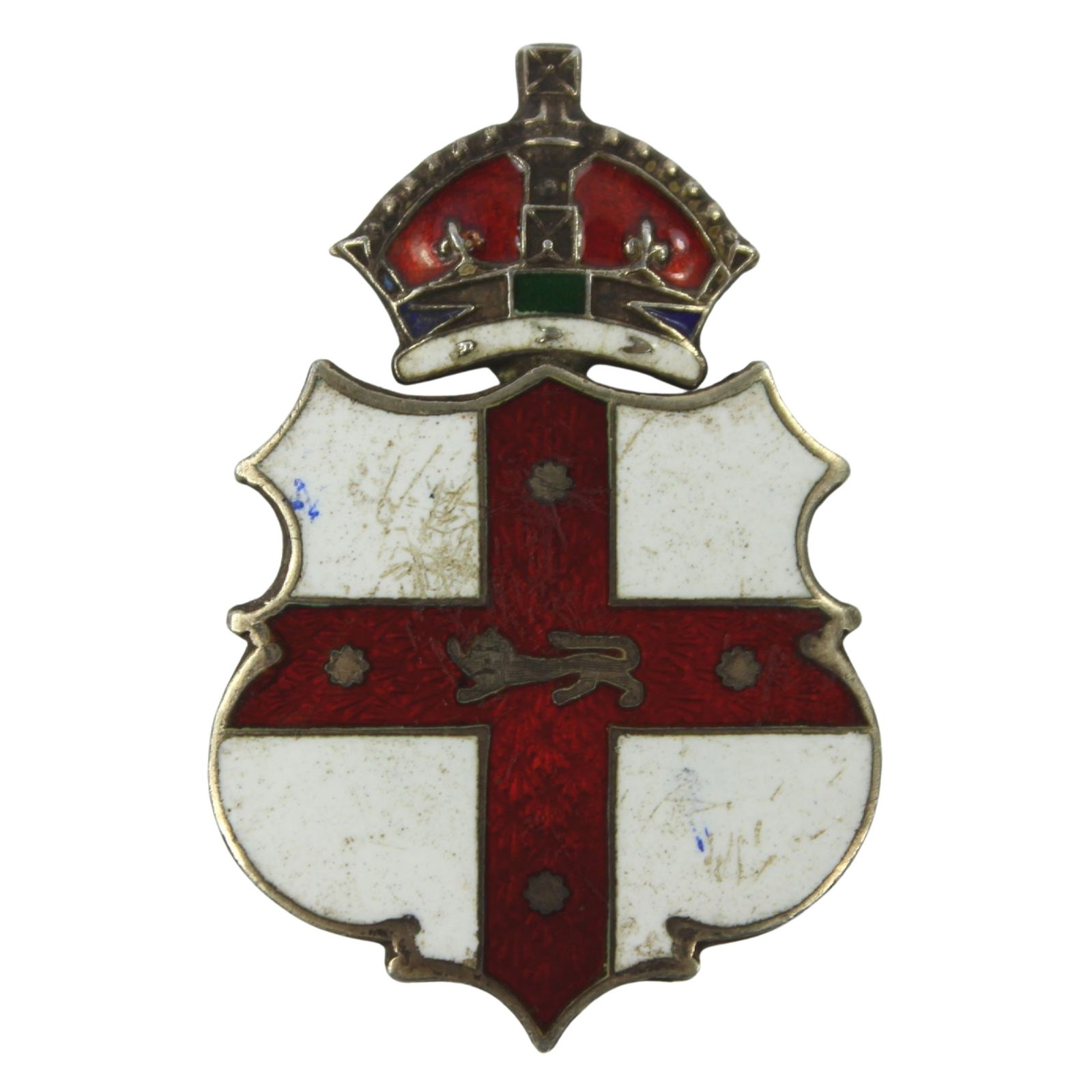 Australia New South Wales Parliamentary Messengers Badge in Sterling (925) Silver: By Terling, London, 1900 Size 45 x 32mm Condition Scuffs to enamel on obverse. Missing pin on reverse Medium Jewelry Exhibited Sterling Silver