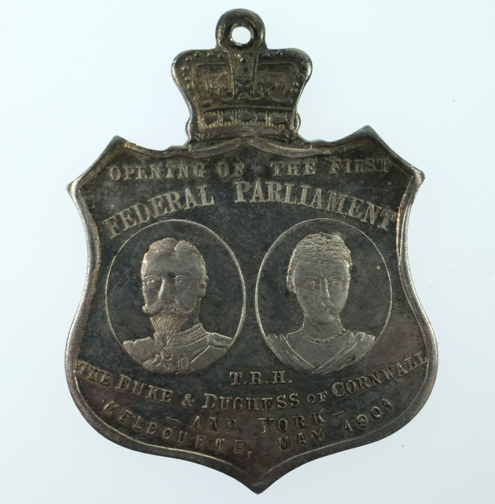 Australia 1901 'Opening of Federal Parliament' Silver Medalet, Brilliant Unc with Original Ribbon - 2