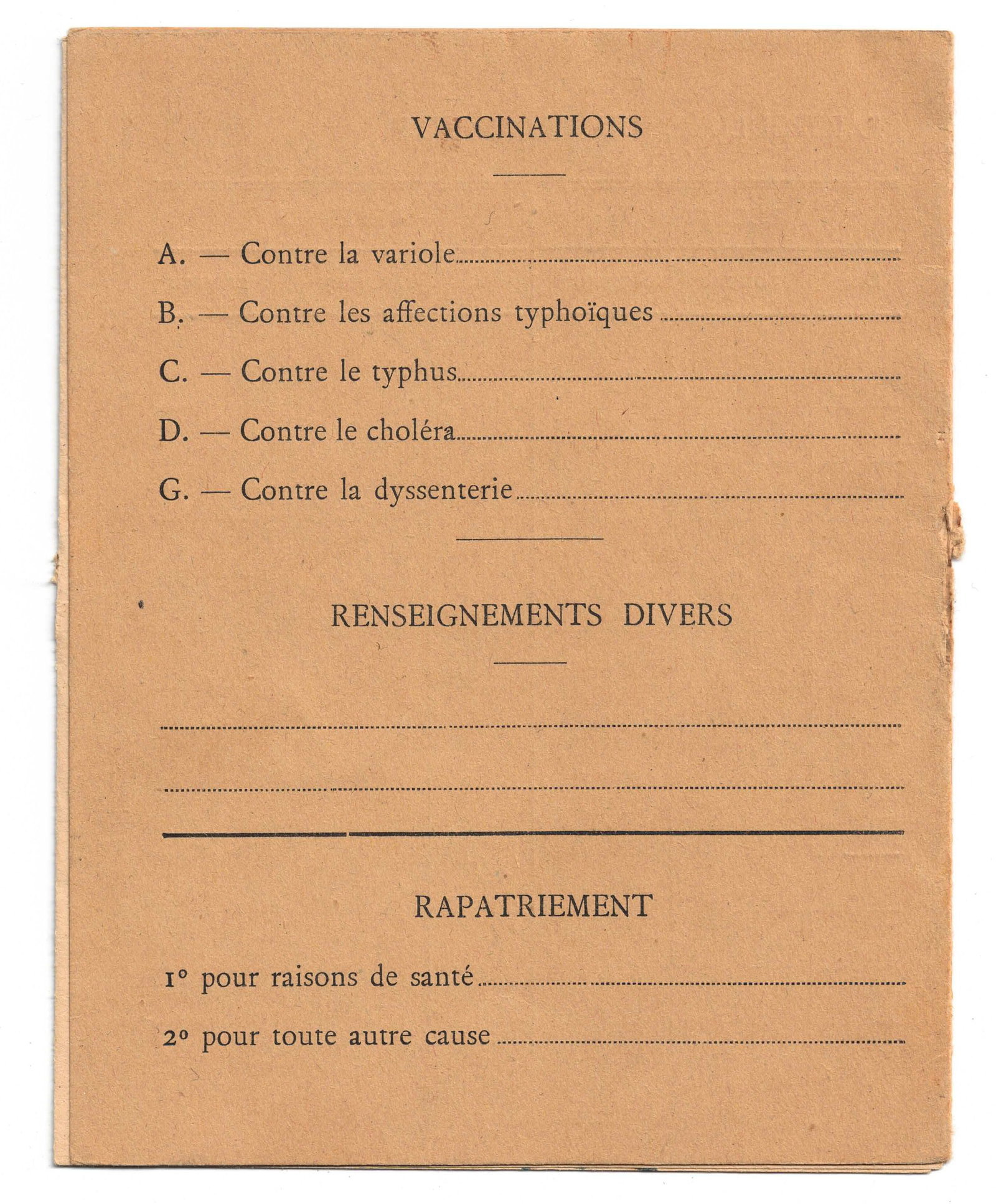 French issued WWII Prisoner of War Record Booklet (Livret), Extremely Fine - 3