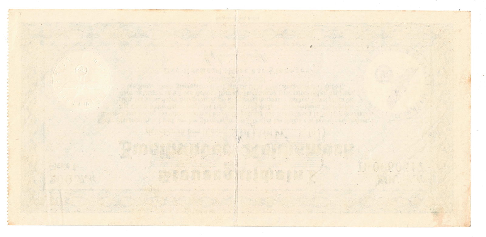 Germany Steuer Gutschein 200 Reichsmark Tax Remission Certificate, ??? ember 1939, good EF - 2