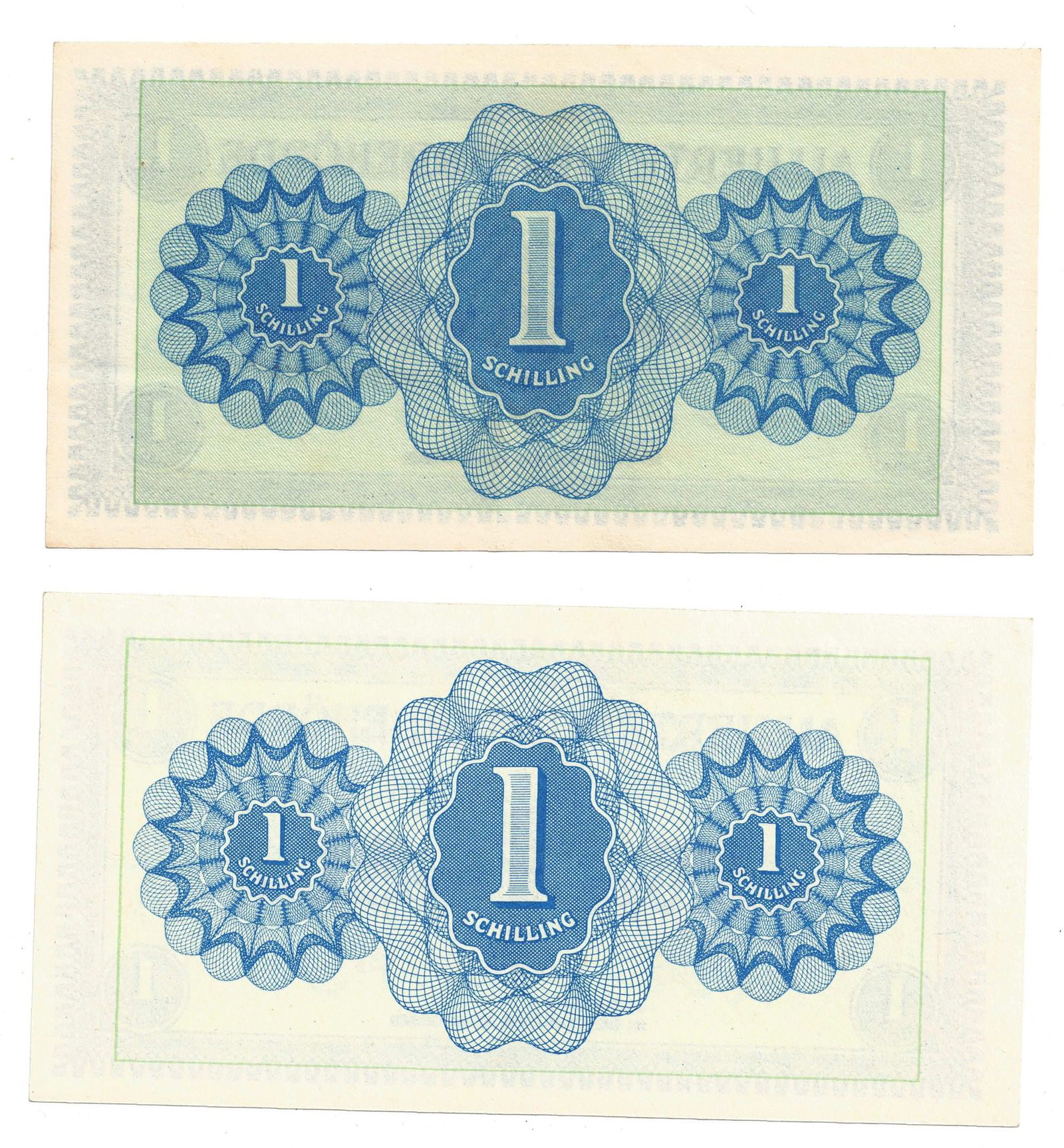 Austria (Allied Military Authority) 1945 Emergency Ein (1) Shilling, Uncirculated (2 varieties) - 2