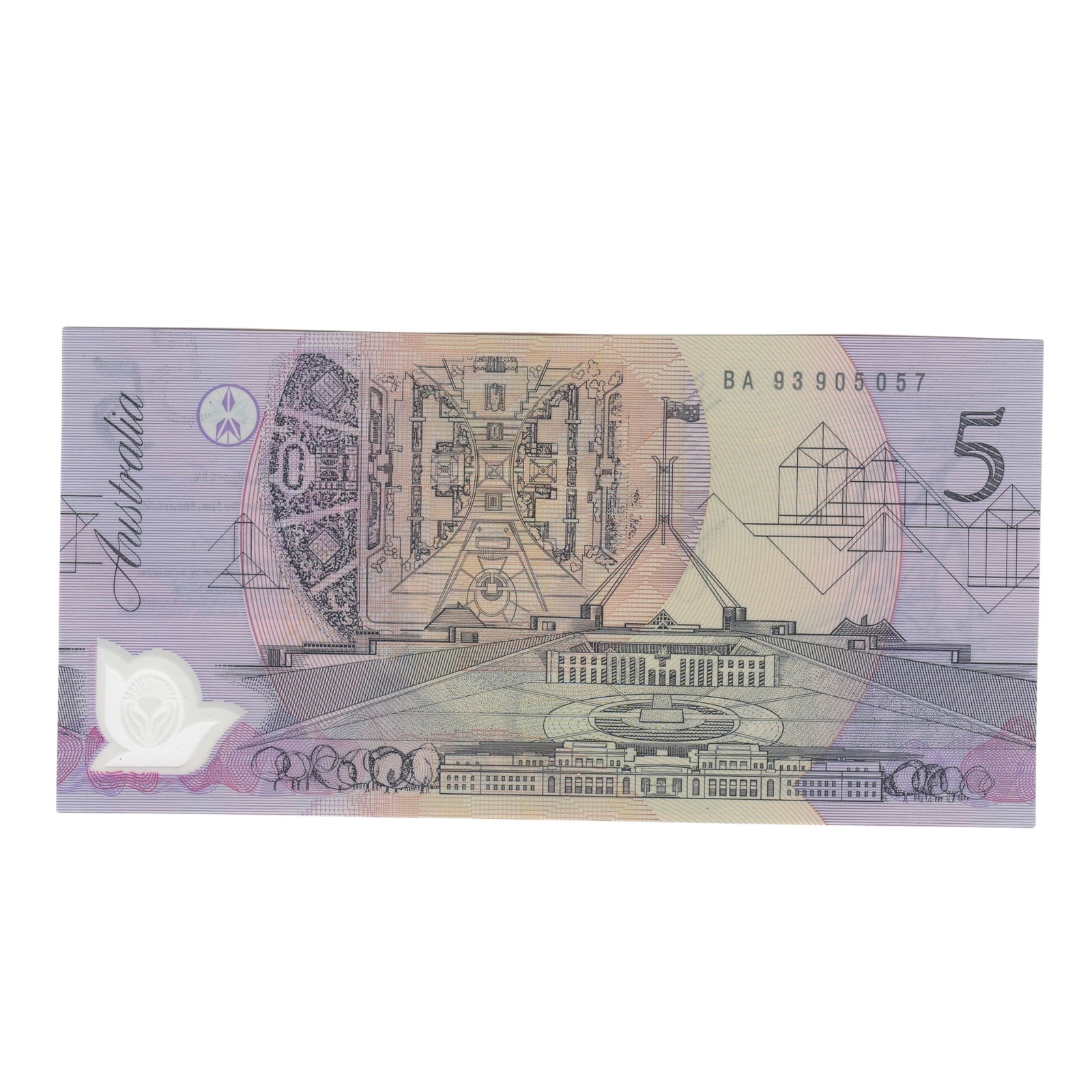 Australia 'Fraser - Evans' BA93 - First Prefix $5 (1993), Uncirculated: Renniks# 216F Serial# BA93 905057 Medium Collectibles