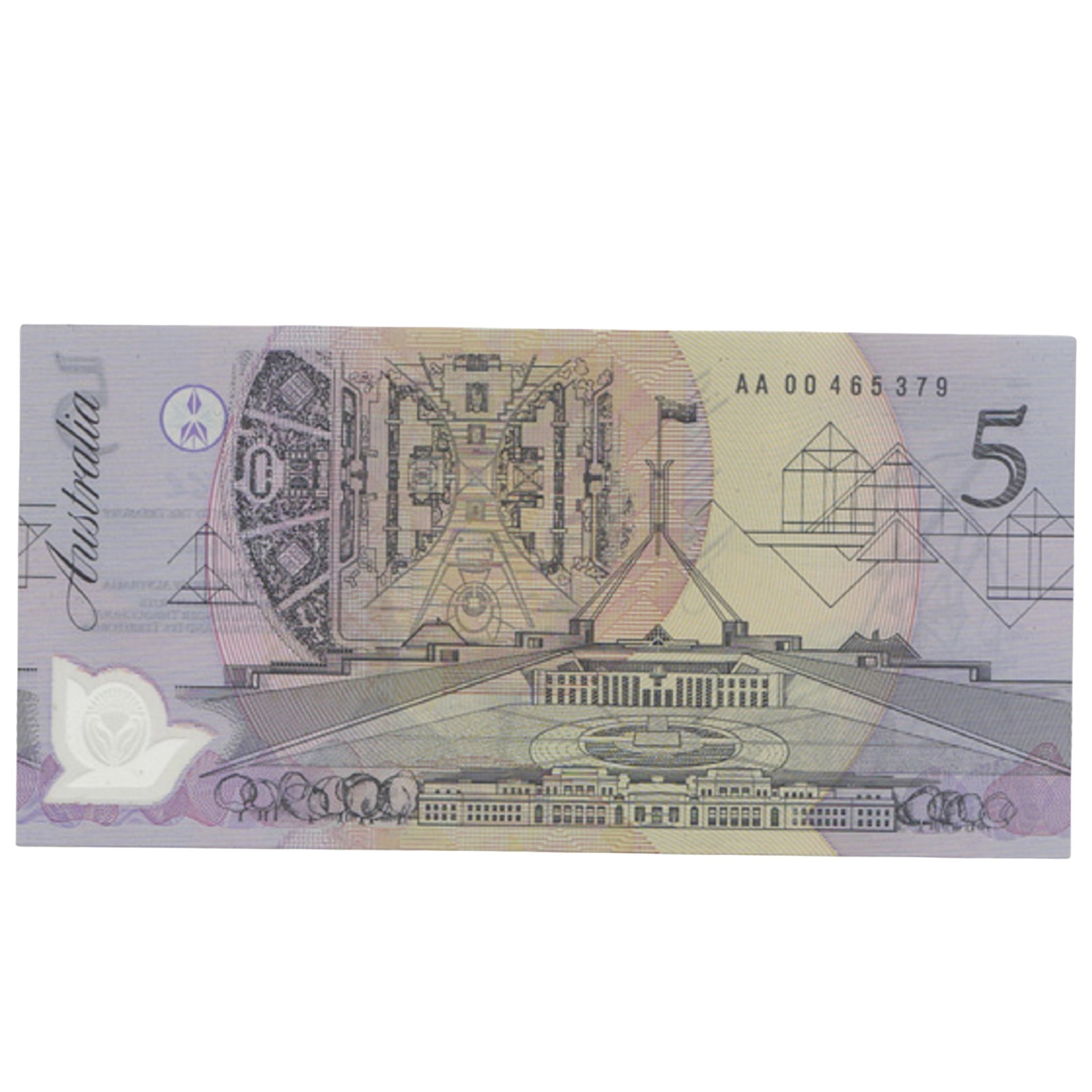 Australia 'Fraser - Cole' AA00 - First Prefix w Dark Green Serials $5 (1992), Uncirculated: Renniks# 214F : Serial# AA00 465379 Medium Collectibles
