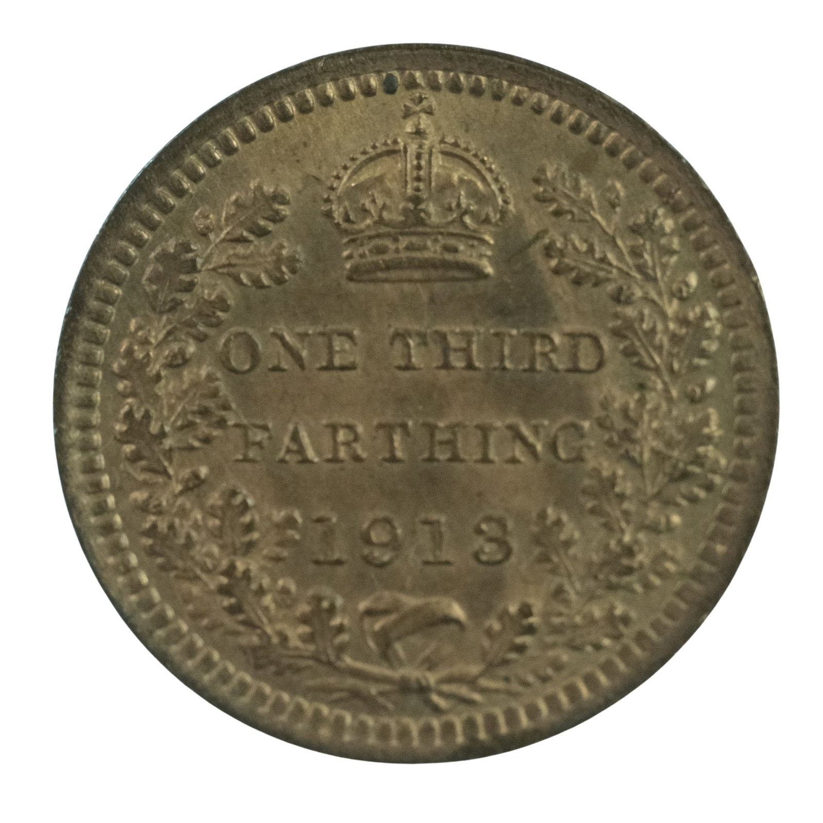 Great Britain 1913 Third Farthing, Lustrous Choice Uncirculated: For use in Malta Medium Collectibles