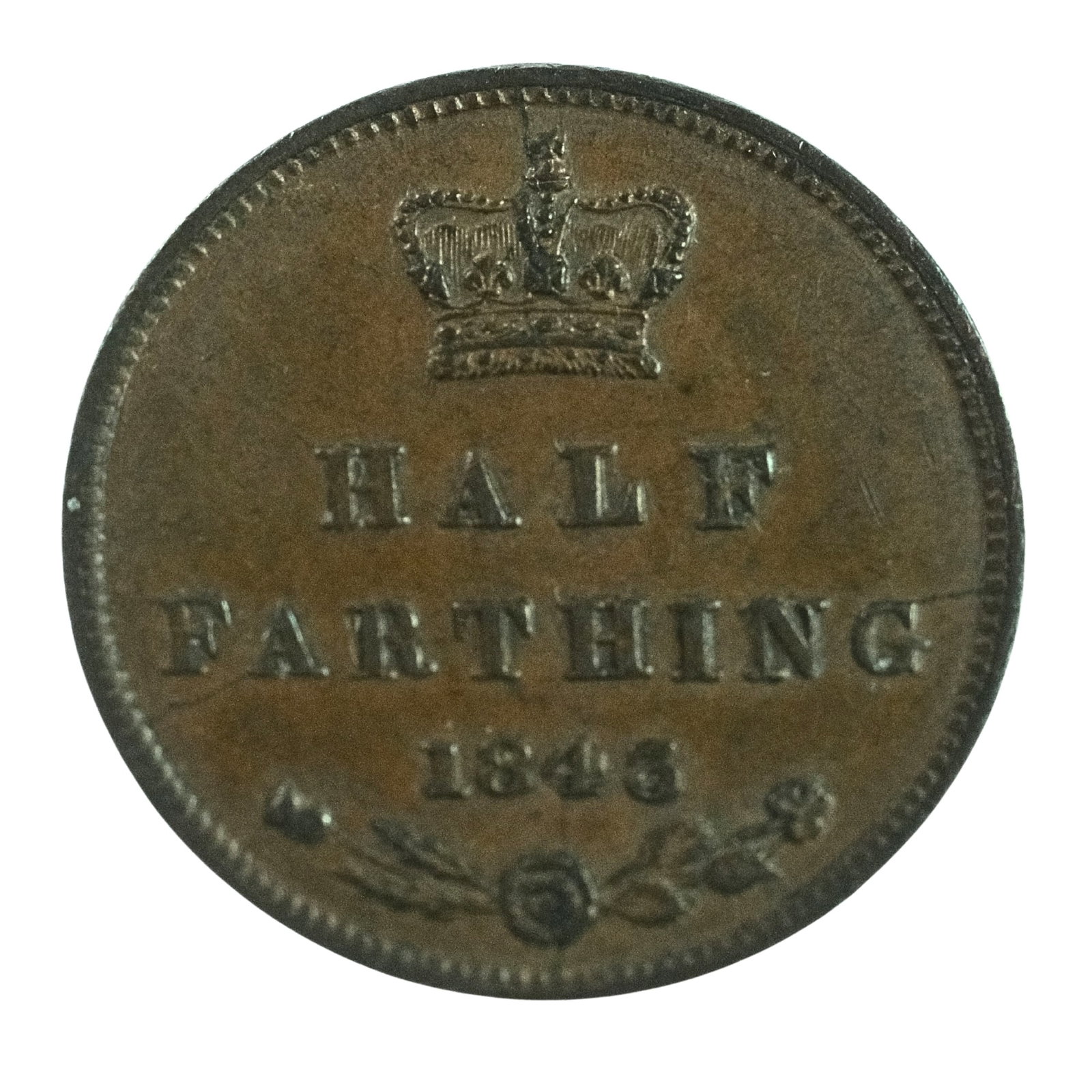 Great Britain 1843 Half Farthing, about Uncirculated (1 of 2)