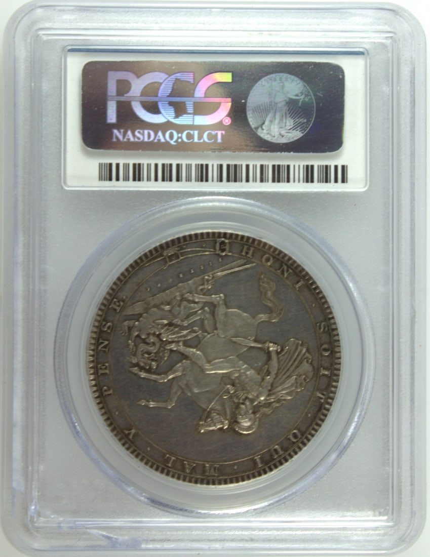 Great Britain 1818 LIX Edge Crown, PCGS AU58 (Looks much better & deserves a regrade) - 2