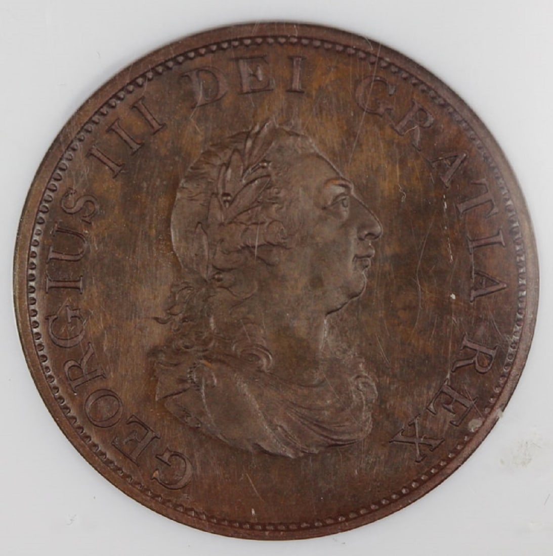 Great Britain 1799 Proof Restrike Halfpenny, NGC PF64 BN (5) - 2