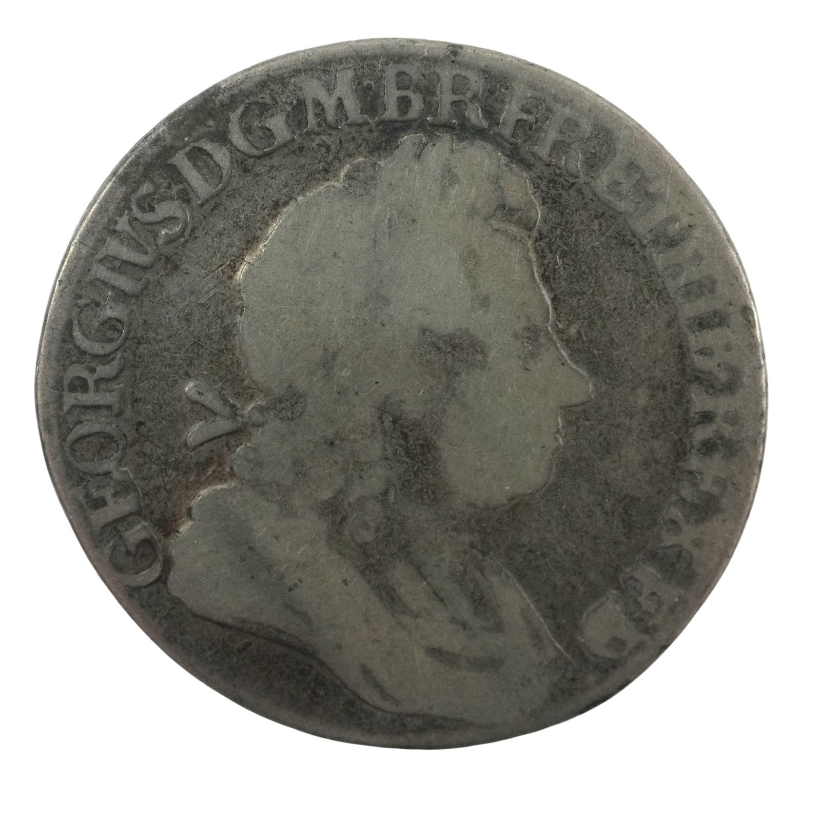 Great Britain 1723 SSC Silver (925) Shilling, Fine: George1. South Seas Company Medium Collectibles