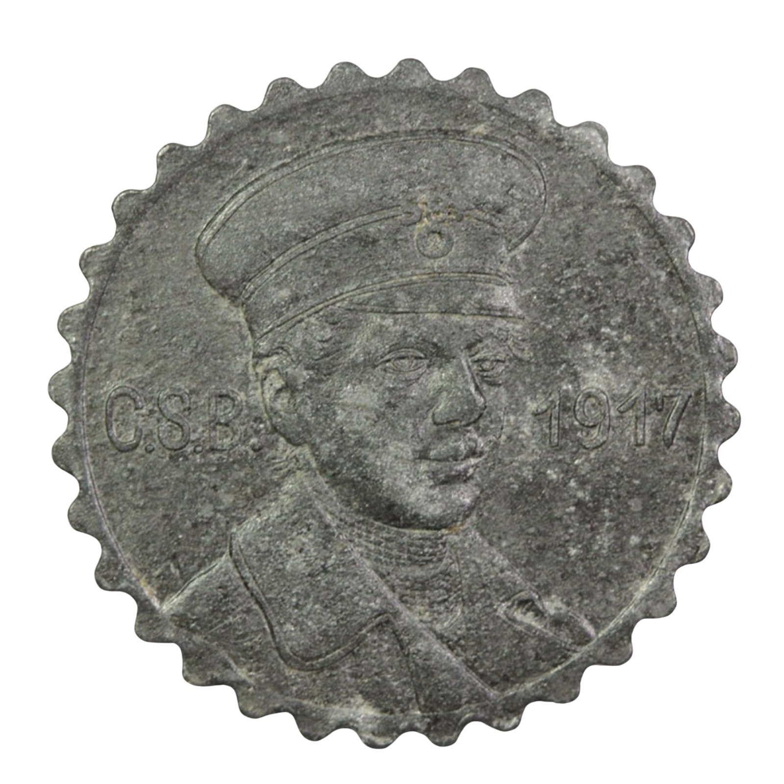 Germany 1917 15 Pfennigs Zinc Street Car Token, Extremely Fine: . Medium Collectibles Exhibited Coins, Europe