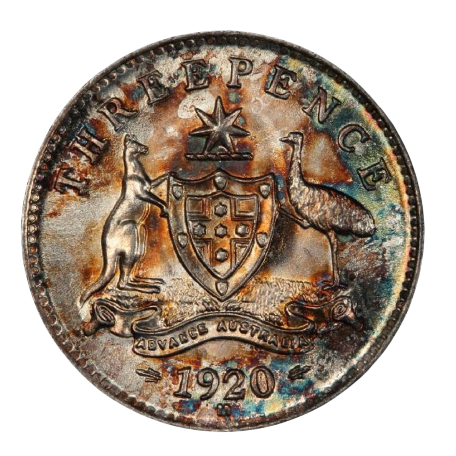 Australia 1920 M 3d, PCGS MS64 (1 of 2)