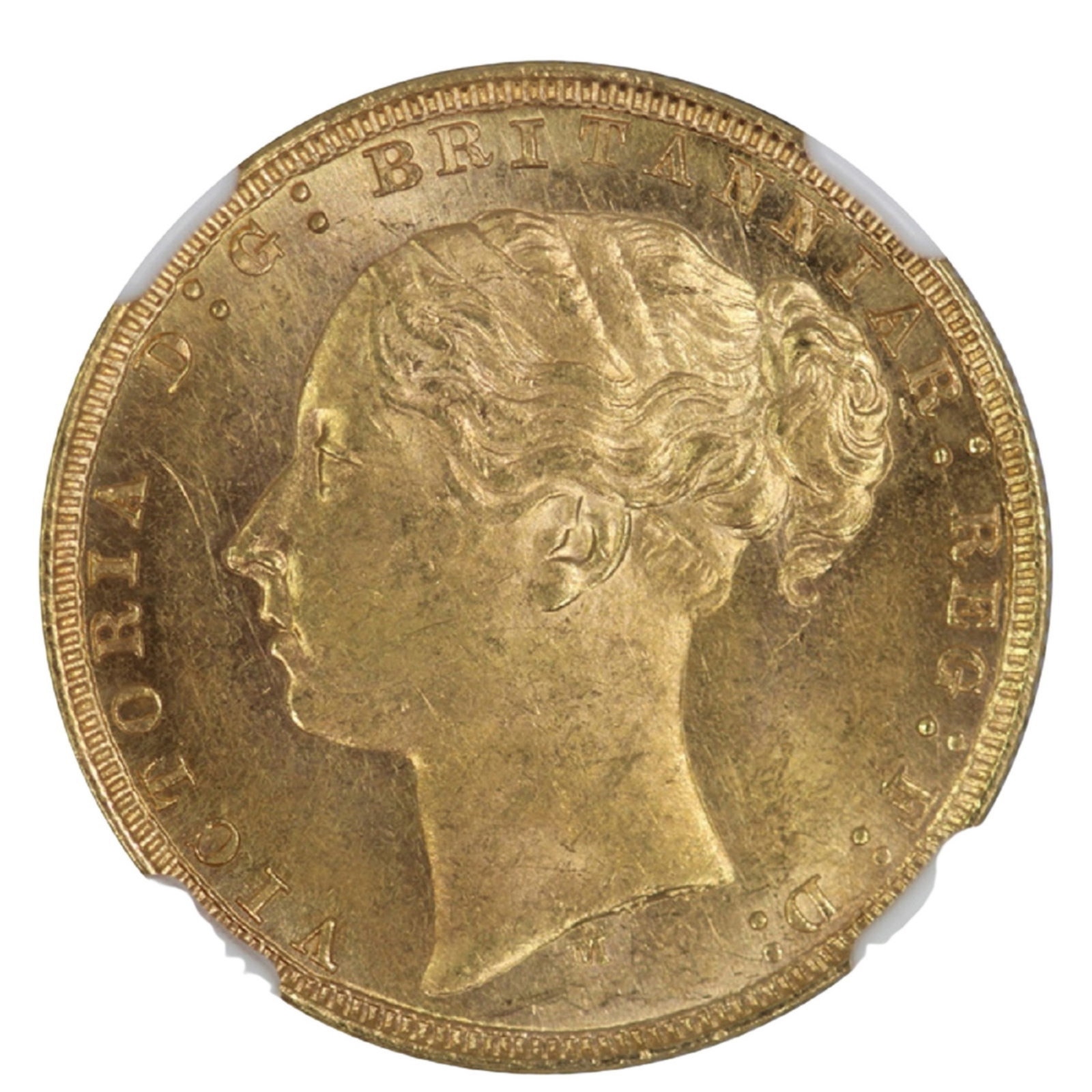 Australia 1879 M 'St George' Gold (916) Sovereign, NGC MS62 - 2