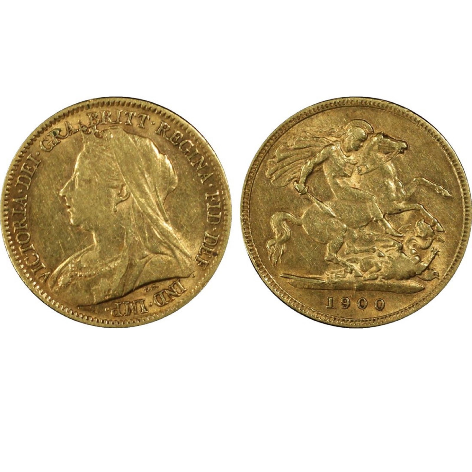 Australia 1900 P Gold Half Sovereign, PCGS AU50: Population 6 / Higher 27 | Perth Mint. Harder Date Size AGW 0.1177 Troy oz Medium Collectibles Exhibited Coins, Australia & New Zealand