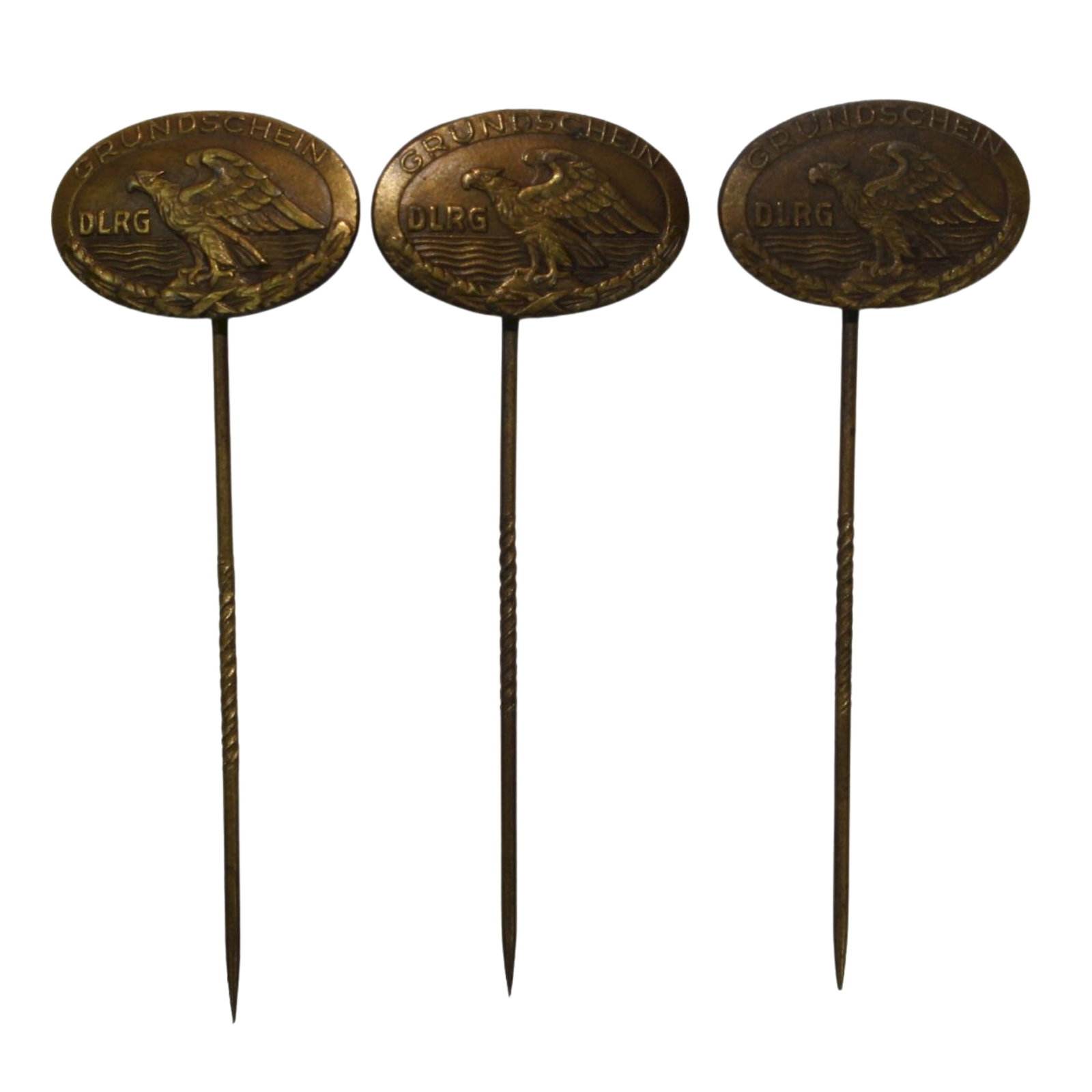 Germany Interwar D(eutshe) L(ebens) R(rettungs) G(gesellschaft) Stick Pins (3 items) (1 of 1)
