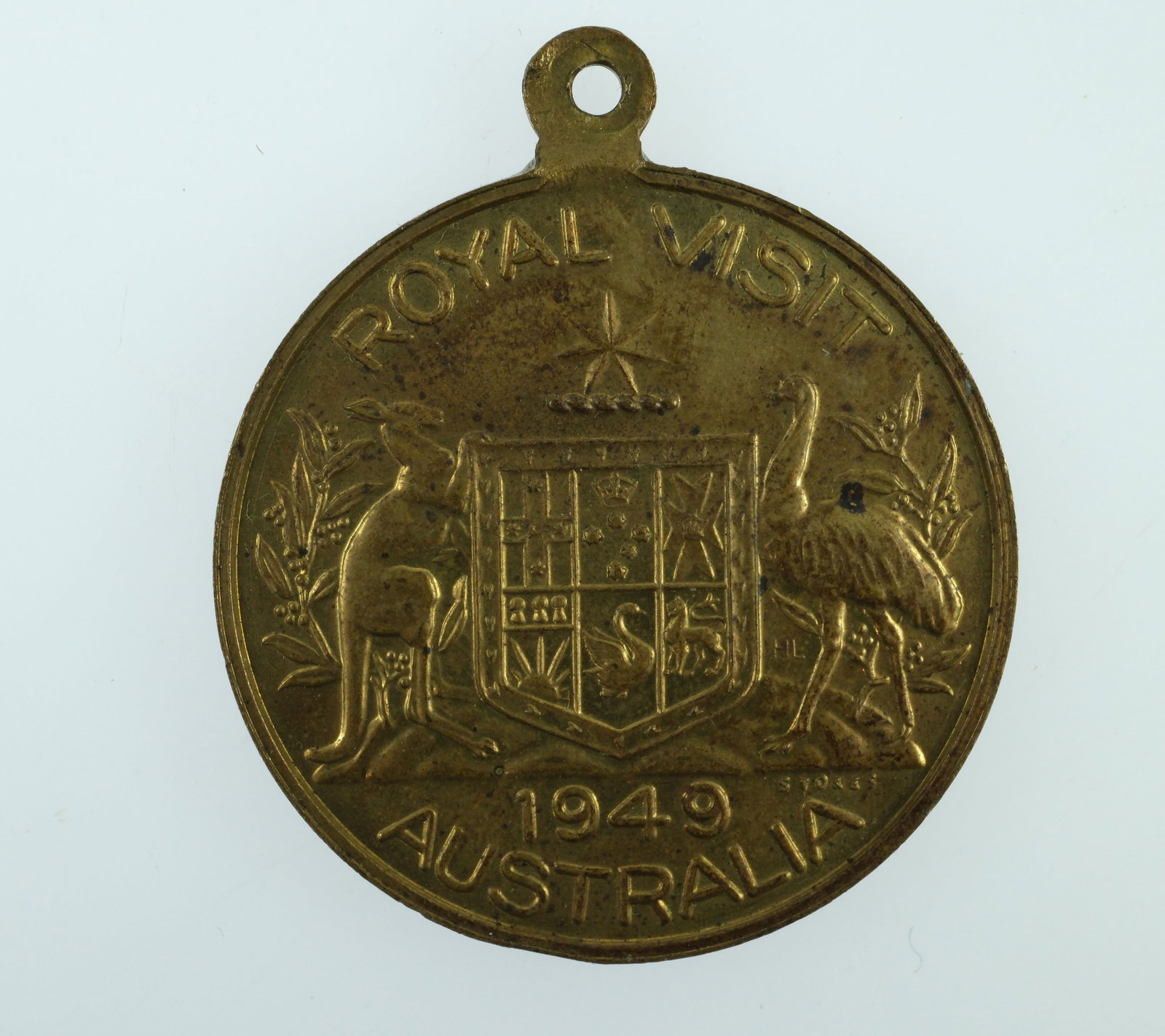 Australia 1949 'Royal Visit (Cancelled) of Princess Margaret' Gilt Bronze Medal, Brilliant Unc - 2
