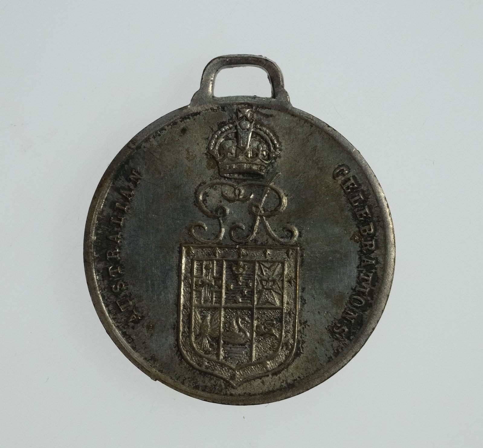 Australia 1937 'Australia's Celebrations - Coronation of George VI, Silvered Bronze Medalet, Unc - 2