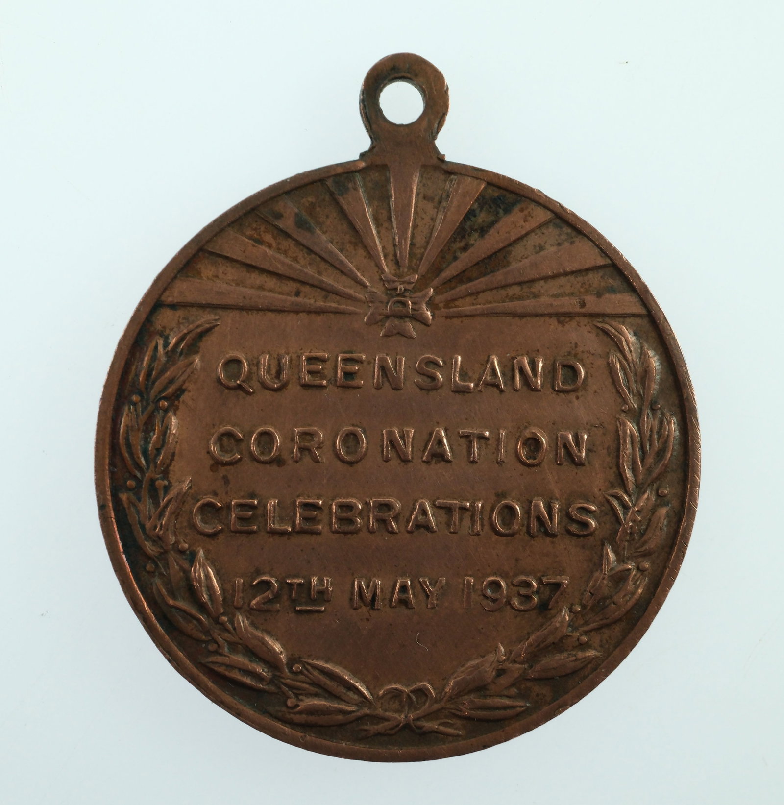 Australia 1937 Queensland 'Edward VIII Coronation' Bronze Medalet, about Uncirculated - 2