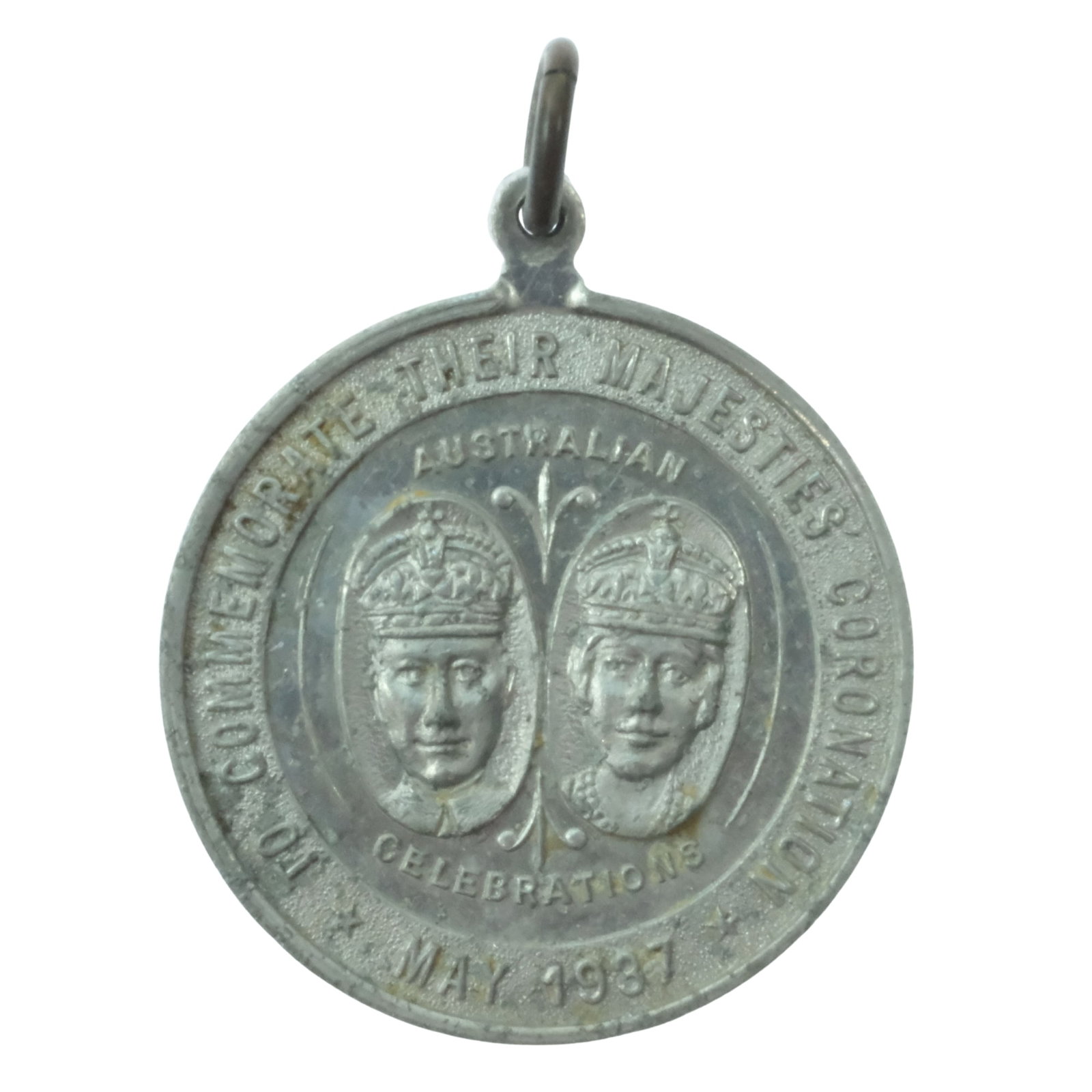 Australia 1937 Geo VI 'Coronation' Medalet in White Metal issued by Armidale District, Uncirculated: . Size Diameter 31mm Medium Collectables