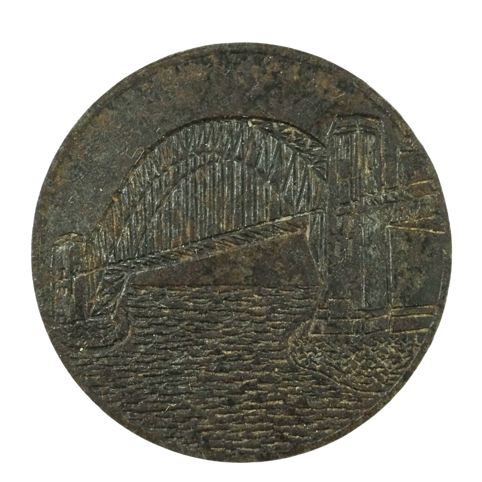 Australia 1932 'Opening of the Sydney Harbour Bridge' Iron Rivet Medalet, virtually Uncirculated (1 of 2)