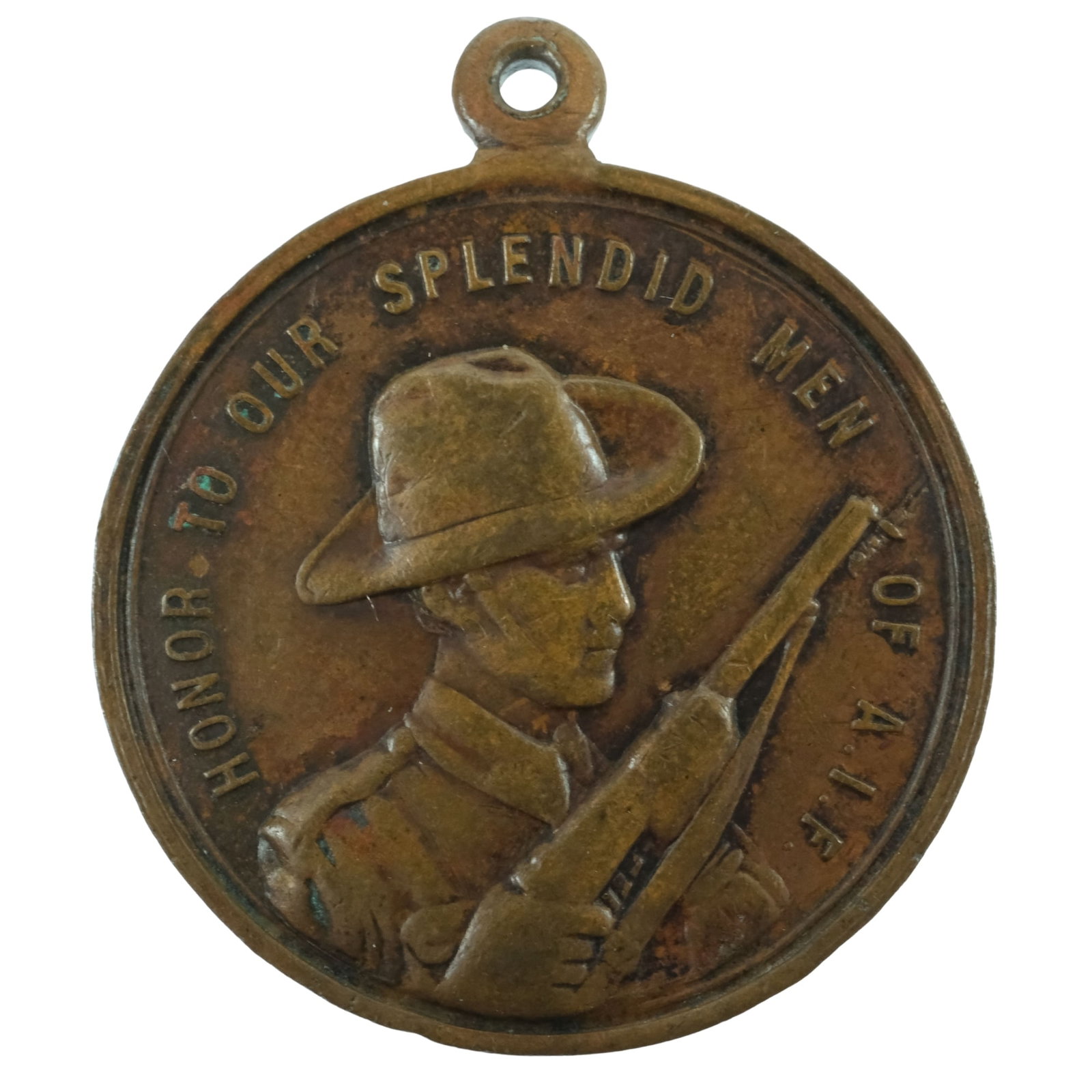 Australia 1914-18 'Honour Our Splendid Men of the AIF' Bronze Medalet, good Very Fine: Carlisle# 1914-18/2 Size Diameter 27mm Medium Collectables