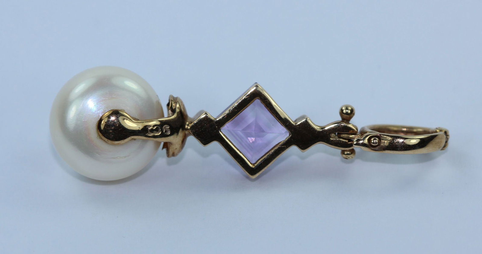 Elegant Designer Enhancer or Pendant in 9ct Yellow Gold - 2