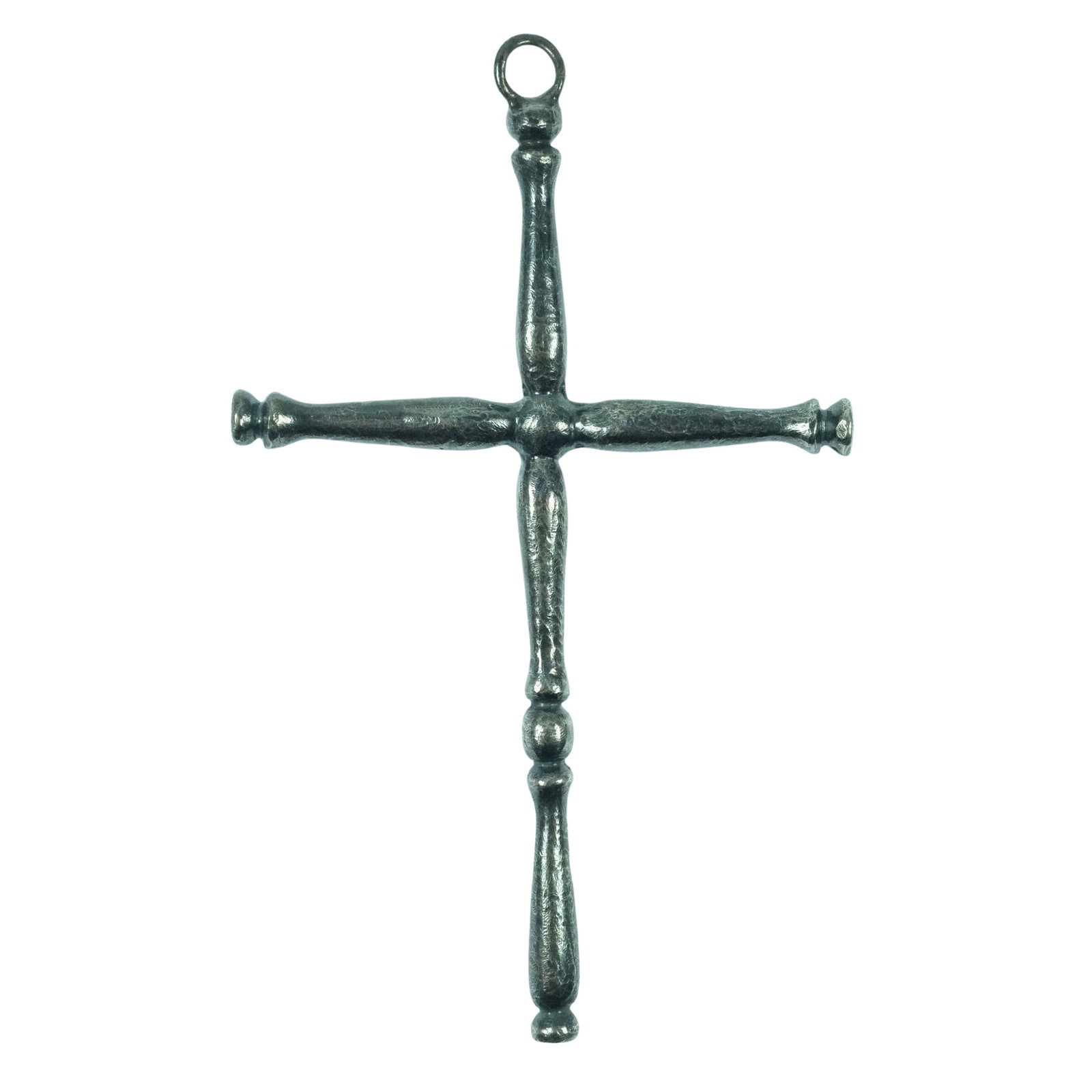 Ornate Cross in Sterling (925) Silver: . Size Weight 9.93gms Hangs 7.5cms Medium Jewelry