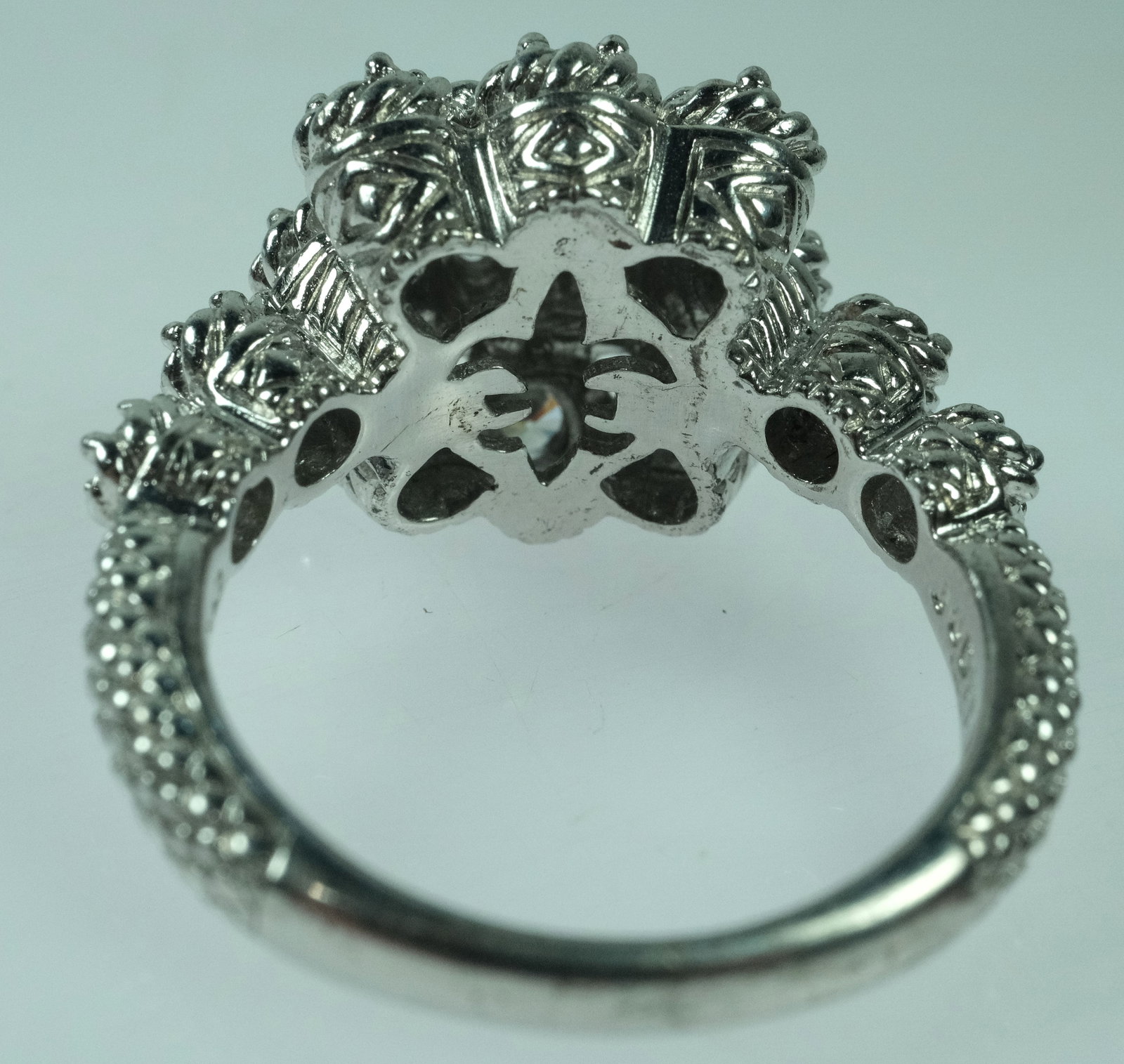 Thai Sterling (925) Silver Ring set with Cubic Zirconias - 3