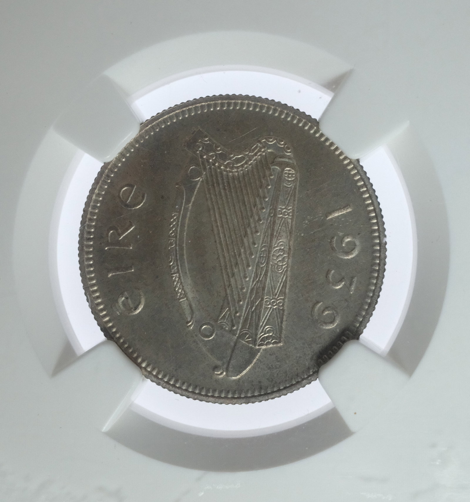Ireland 1939 Proof Shilling, NGC PF66 (2) - Highest third-party grade - 3