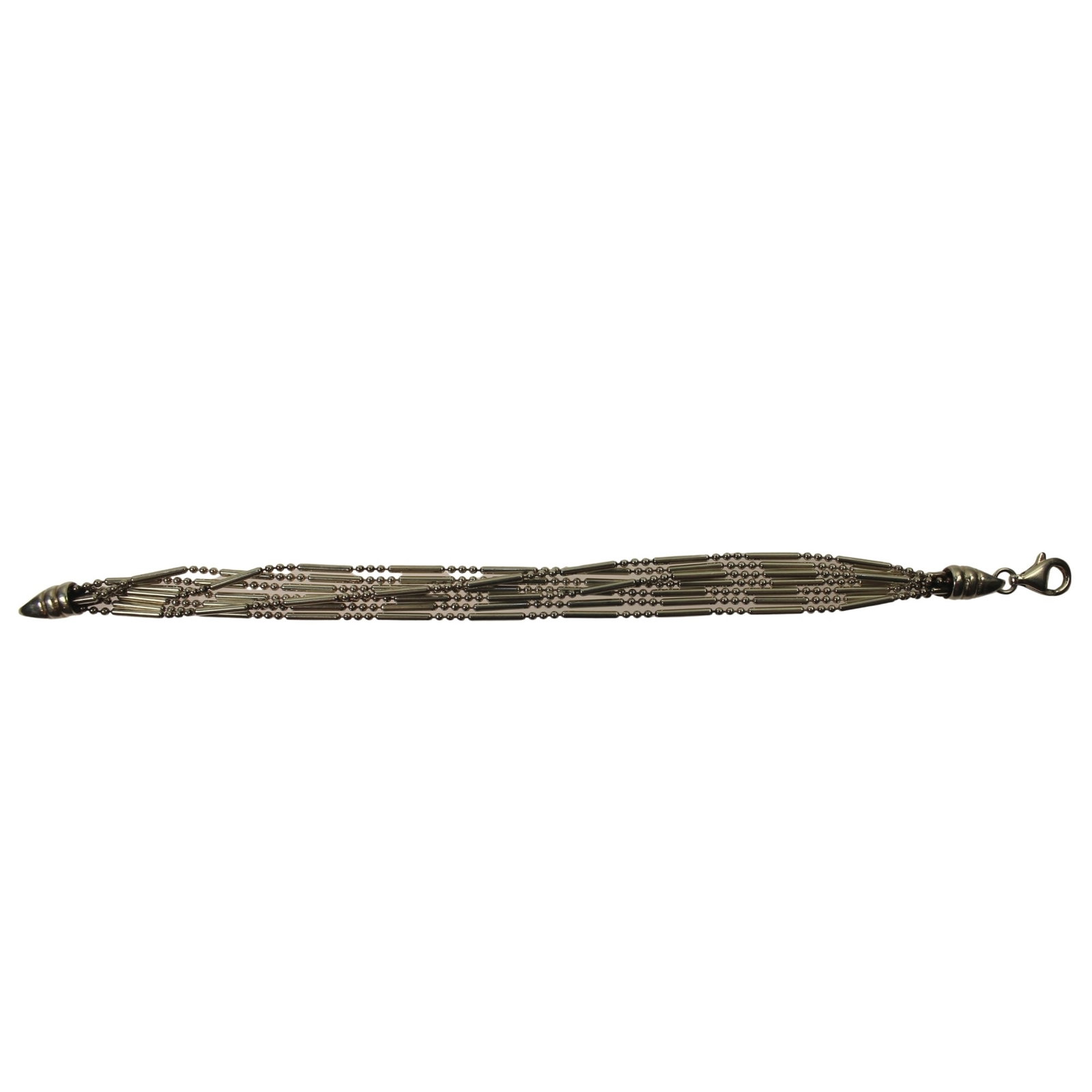 Multi-strand Sterling (925) Silver Bracelet: . Size Weight 13.01gms Medium Jewelry