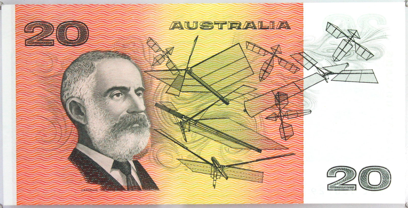 Australia 'Phillips - Fraser' $20 (1989), Uncirculated Low No. EVL 000729 note in a Perspex case. - 2
