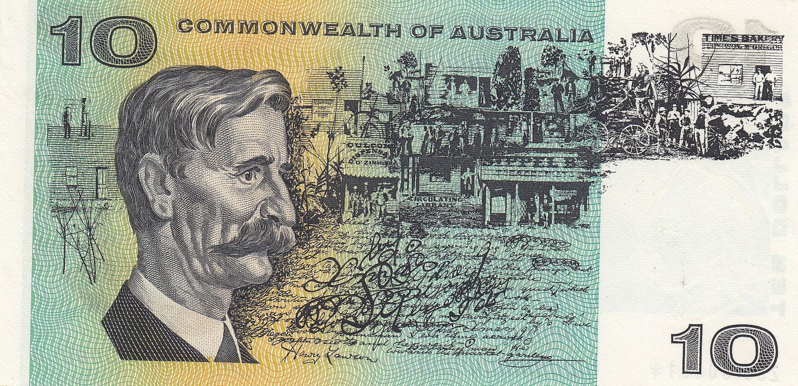 Australia 'Phillips - Randall' * Replacement $10 (1968), Uncirculated details OPQ - 2