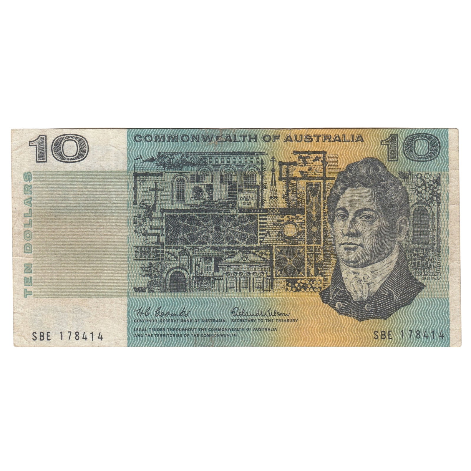 Australia 'Coombs - Wilson' $10 (1966) 'Forgery' with contemporary Reward Circular, good Fine: An extremely rare if not unique combination Condition 2mm edge tear top edge. Traces of tape mounts on reverse Medium Ten Dollar Literature The $10 forgery on offer is emblematic of the duality of