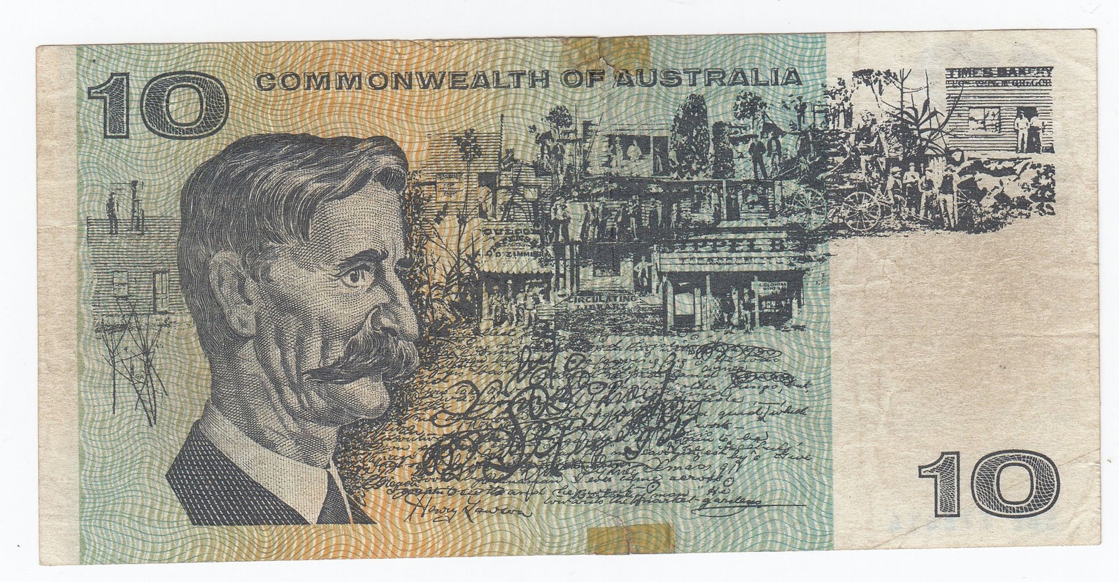 Australia 'Coombs - Wilson' $10 (1966) 'Forgery' with contemporary Reward Circular, good Fine - 2