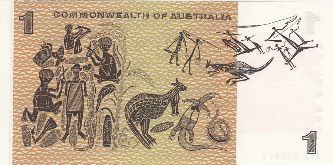 Australia 'Coombs - Wilson' AAA - First Prefix $1 (1966), Uncirculated OPQ - 2