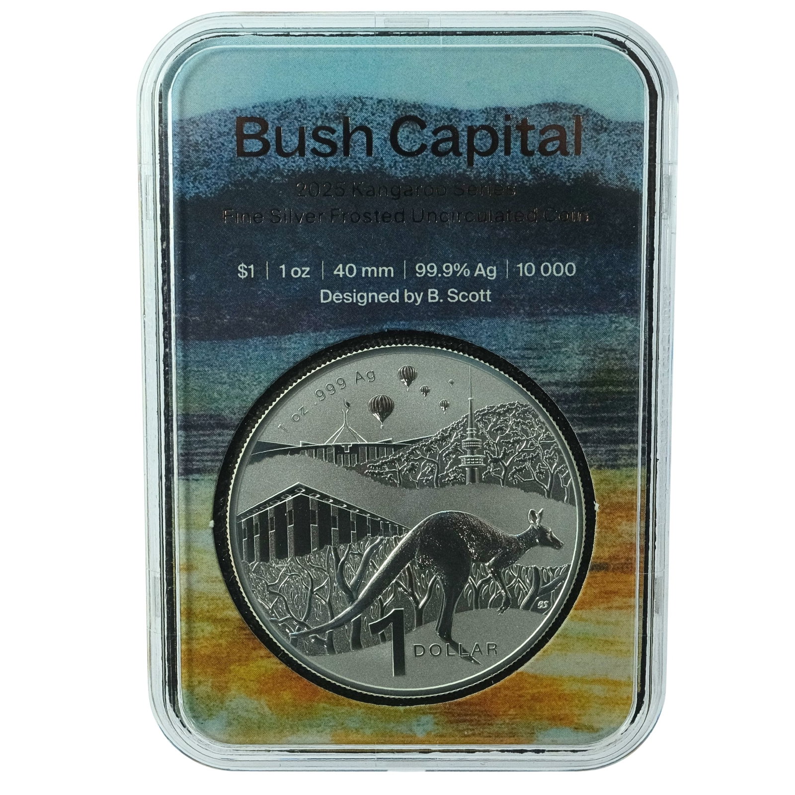 Australia 2025 Kangaroo Silver (999) $1,Unc (1 of 2)