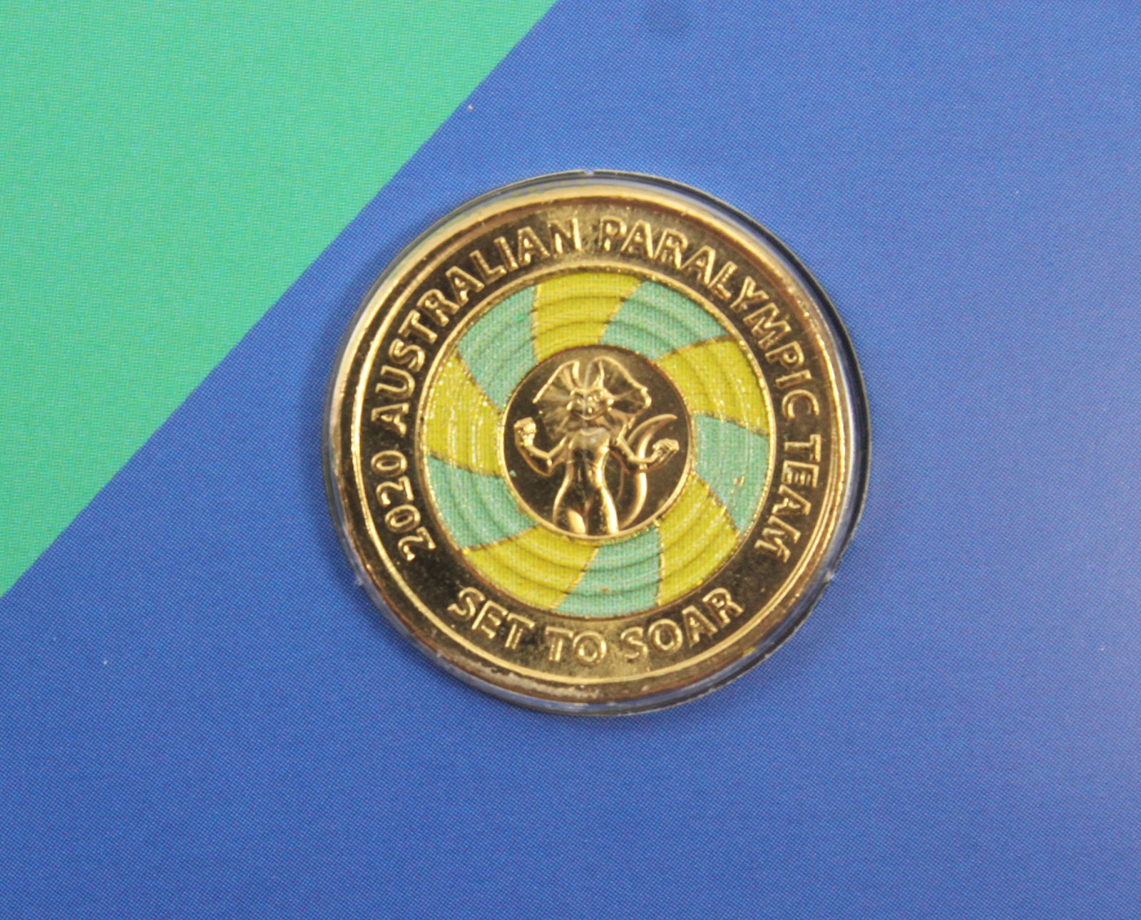 Australia 2020 'Tokyo Paralympics - Set the Goal' Coloured Al-Br $2, Uncirculated (10 coins) - 3