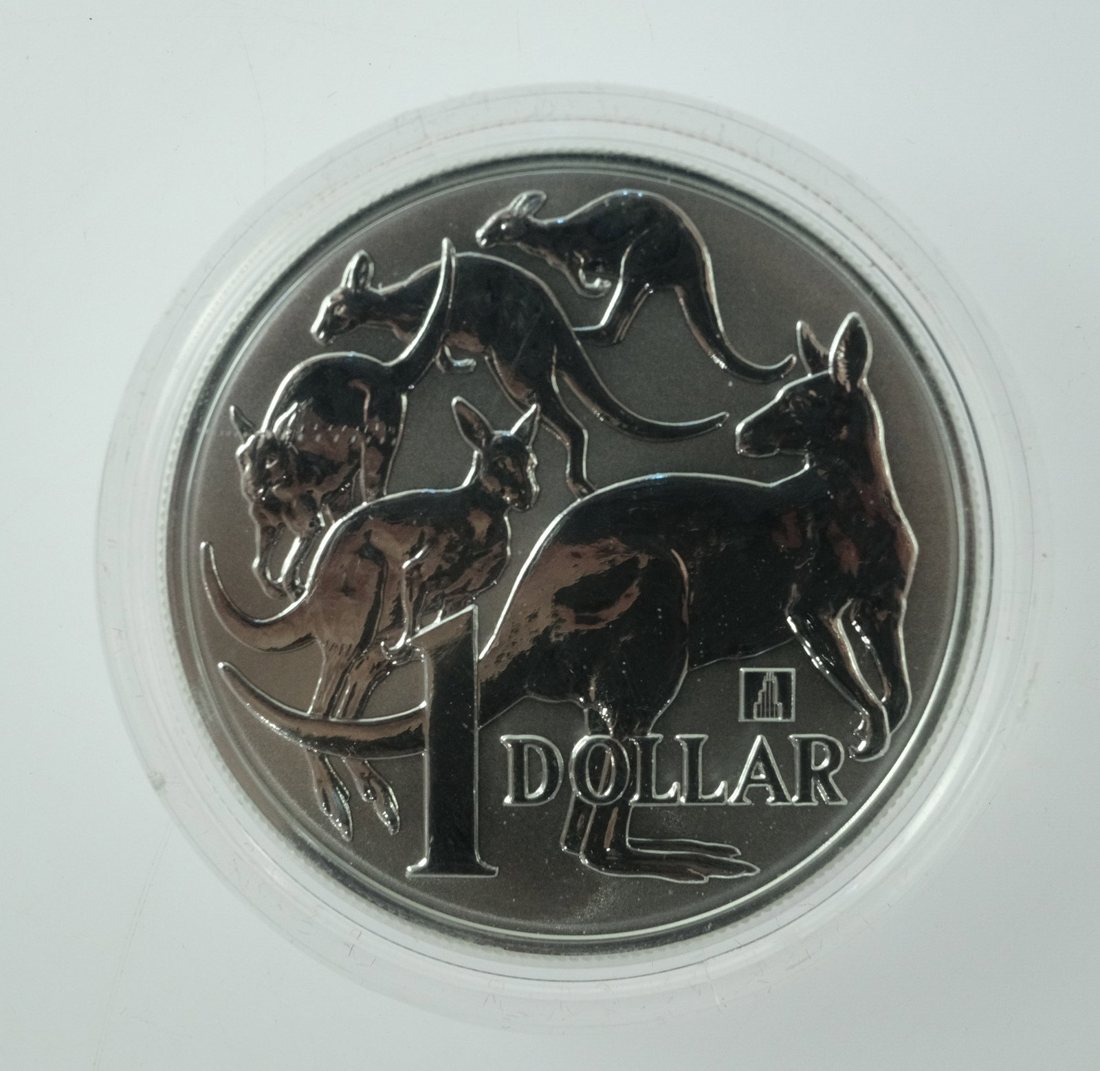 Australia 2019 Kangaroo 'Willis Tower ' privy mark Silver (999) $1, Unc - 3
